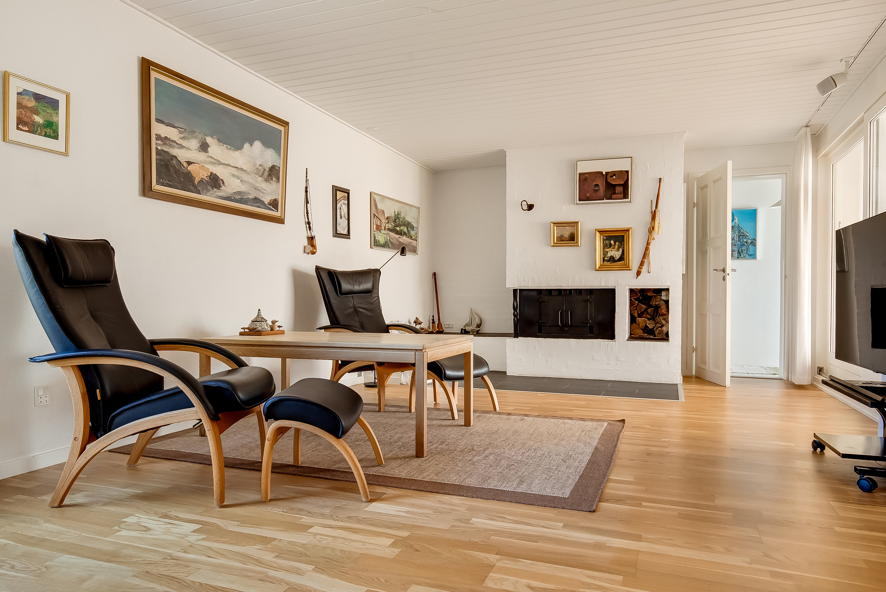 Fremhævet stue billede i fuldskærmstilstand. Billede af Nordvangen 22, Bredballe, 7120 Vejle Øst