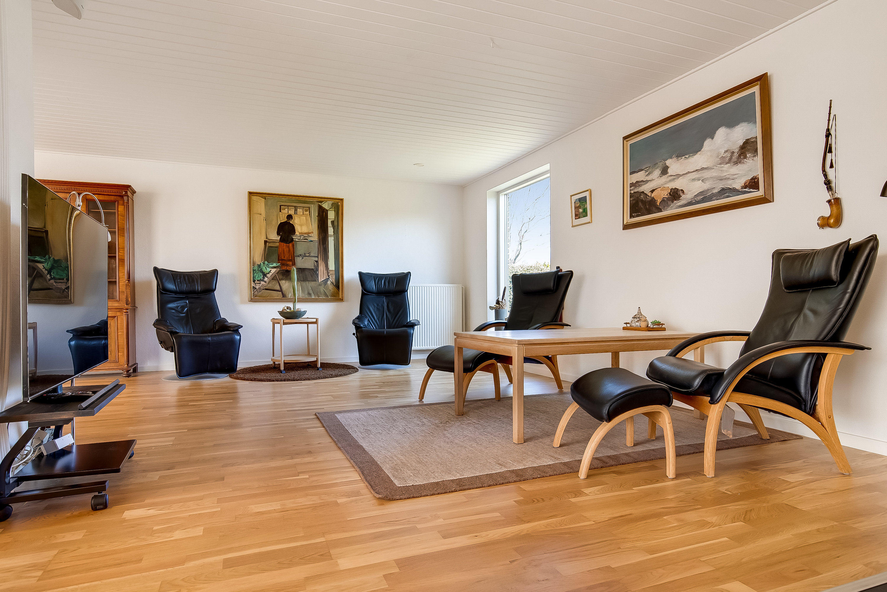 Fremhævet stue billede i fuldskærmstilstand. Billede af Nordvangen 22, Bredballe, 7120 Vejle Øst