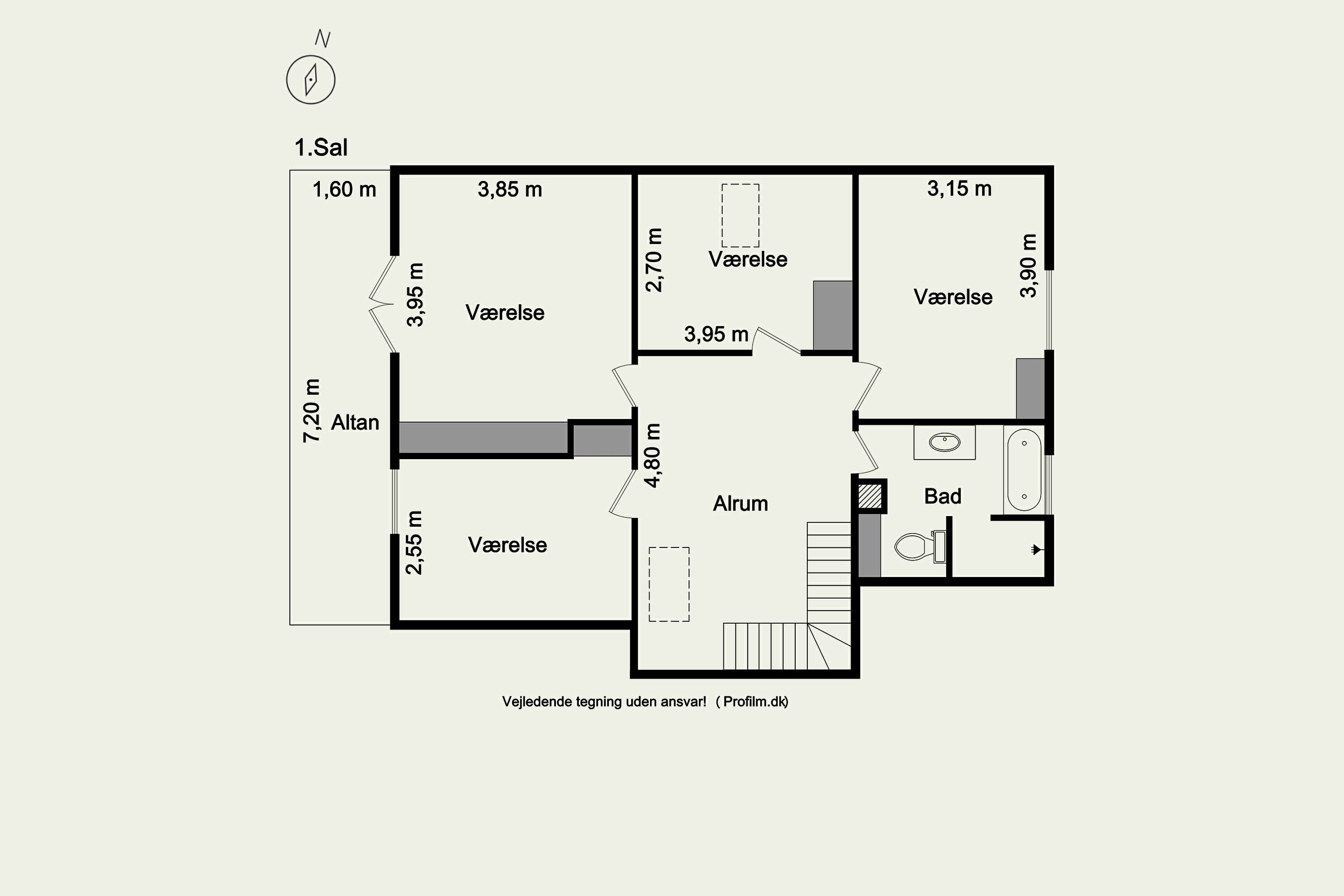 Plantegninger billede af Ll. Ladegaardsvej 11B, 4180 Sorø