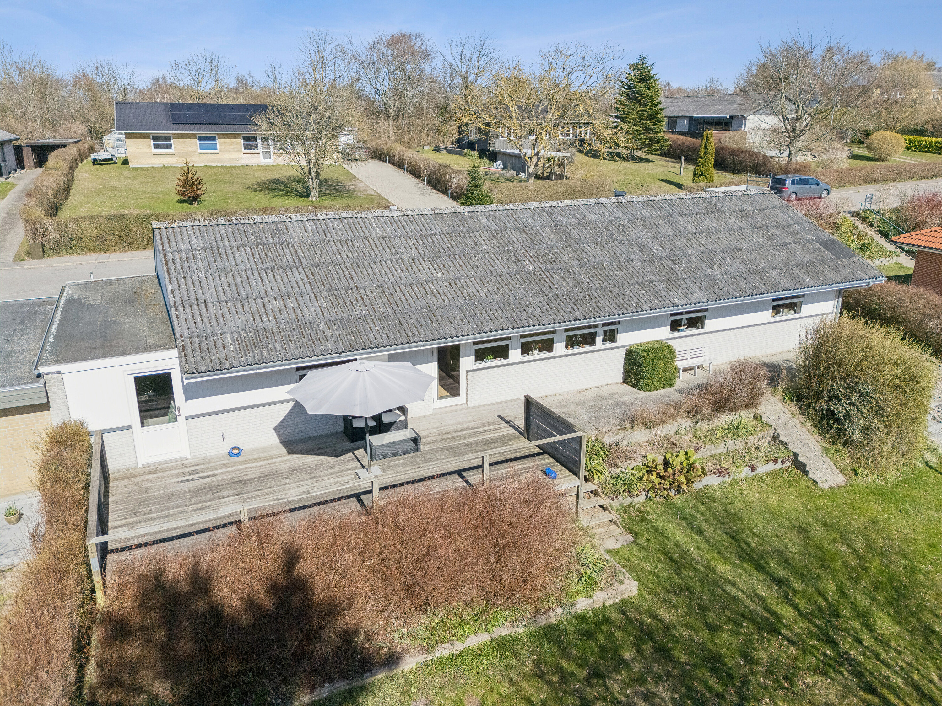 Fremhævet luftfoto billede i fuldskærmstilstand. Billede af Poppelbakken 21, 4400 Kalundborg