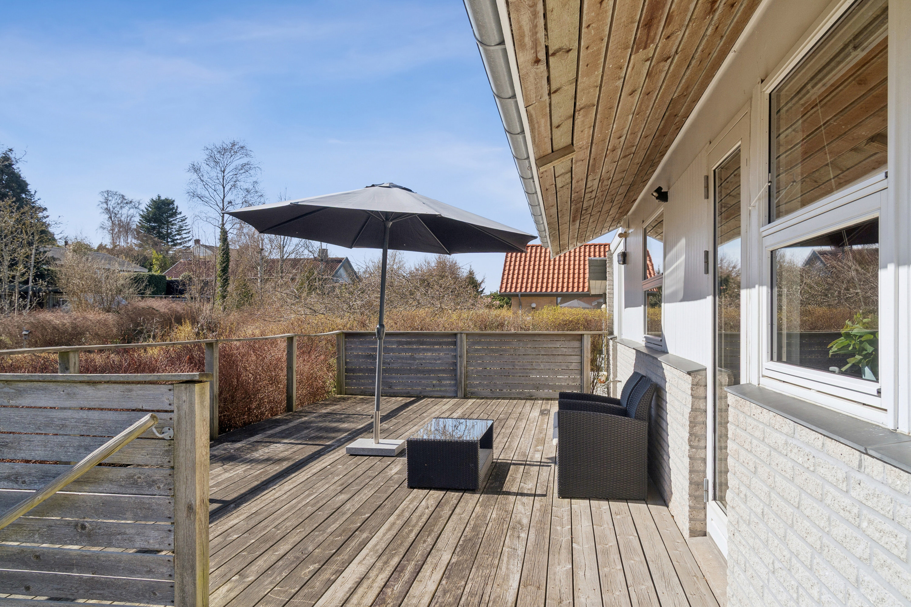 Fremhævet terrasse billede i fuldskærmstilstand. Billede af Poppelbakken 21, 4400 Kalundborg