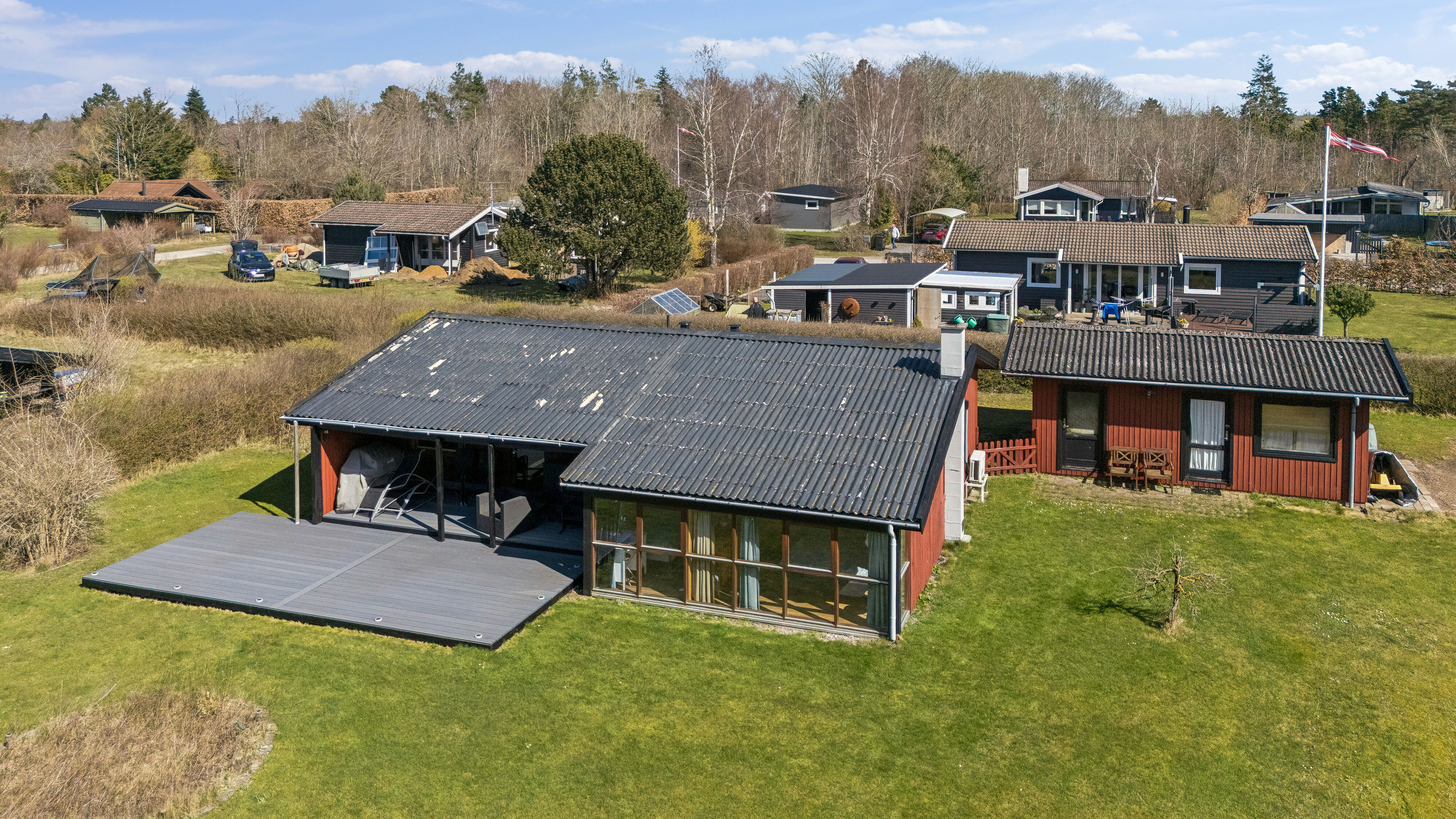 Fremhævet udsigt fra toppen billede i fuldskærmstilstand. Billede af Rønvej 5, Kaldred, 4593 Eskebjerg
