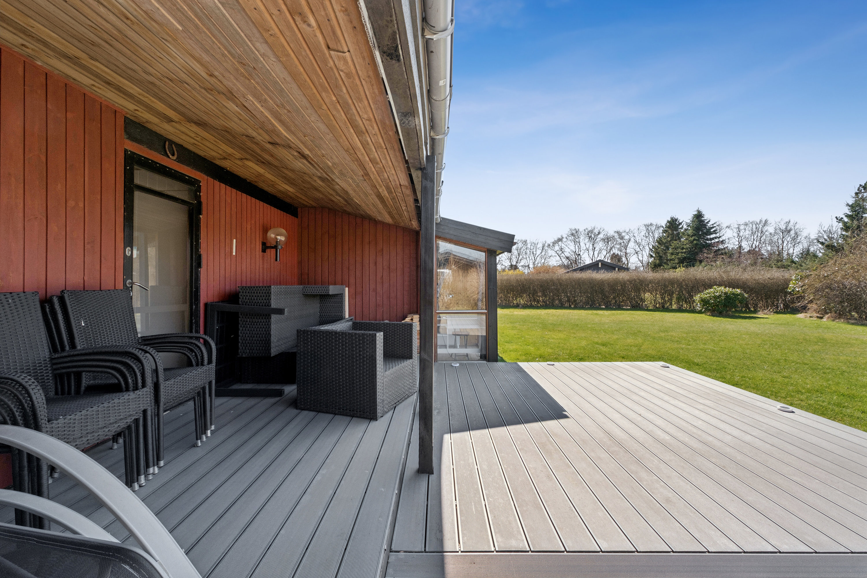 Fremhævet overdækket terrasse billede i fuldskærmstilstand. Billede af Rønvej 5, Kaldred, 4593 Eskebjerg