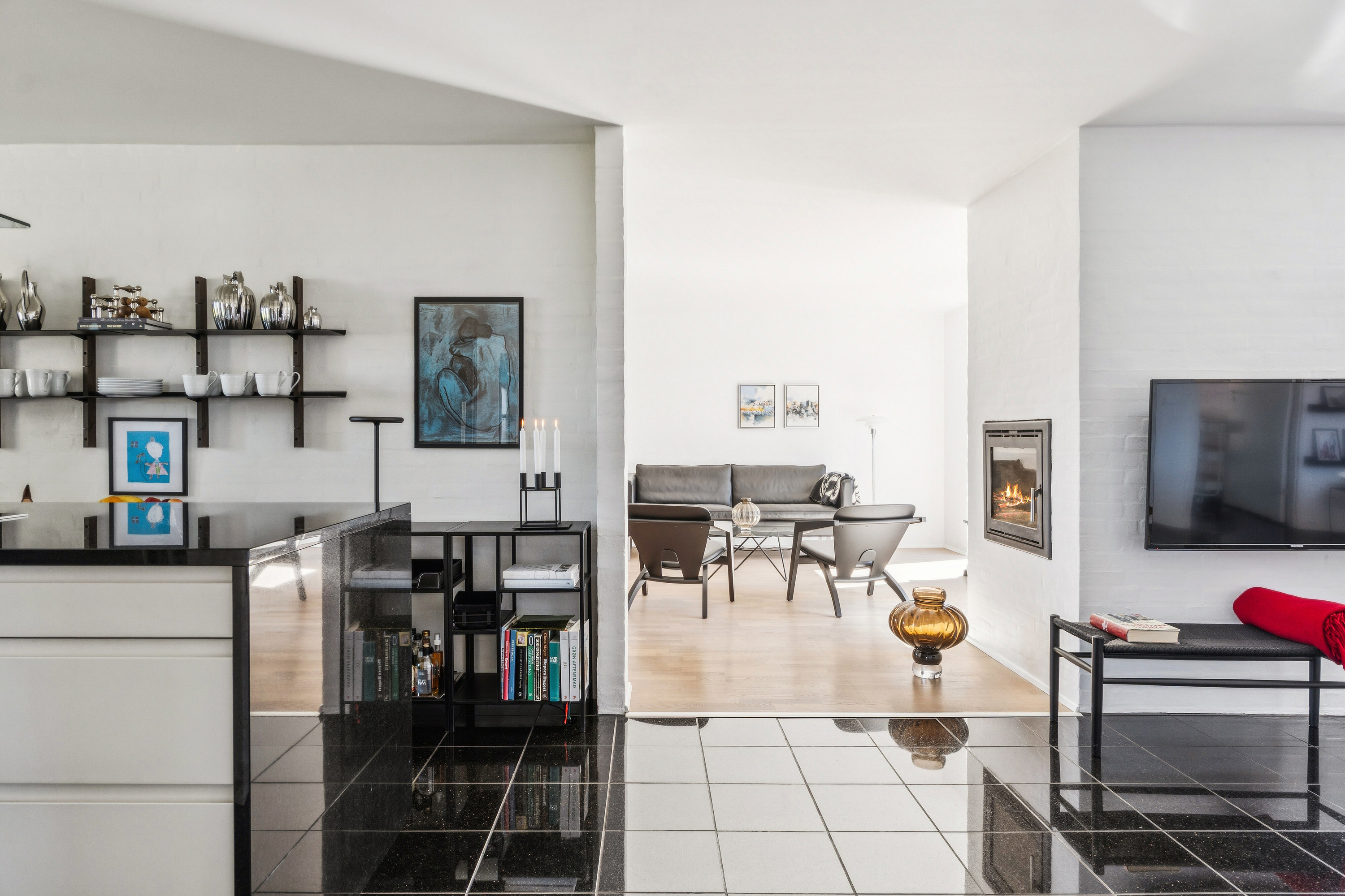 Fremhævet stue billede i fuldskærmstilstand. Billede af Grønningen 22, Smedeby, 6340 Kruså