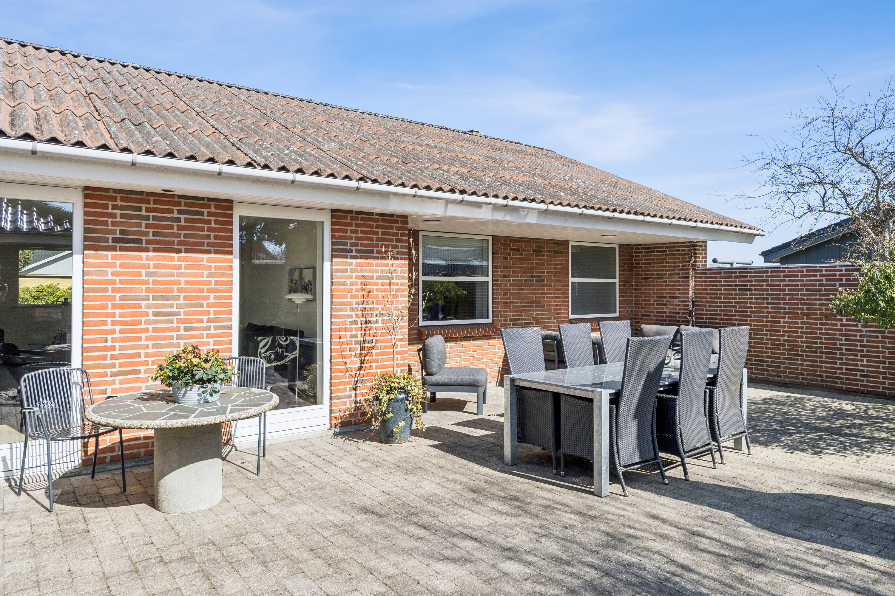 Fremhævet terrasse billede i fuldskærmstilstand. Billede af Grønningen 22, Smedeby, 6340 Kruså