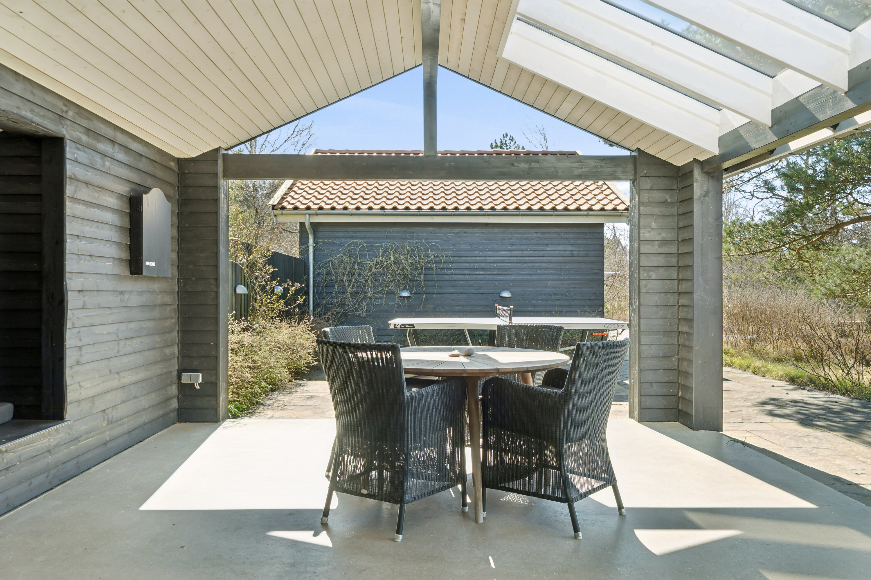 Fremhævet overdækket terrasse billede i fuldskærmstilstand. Billede af Hejrevang 1, Tengslemrk L, 4573 Højby