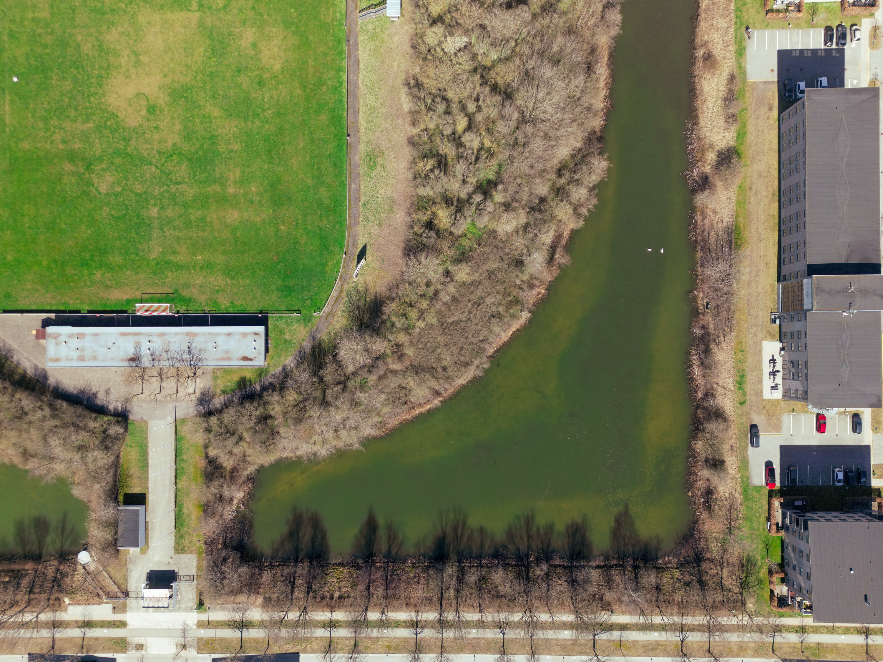 Fremhævet luftfoto billede i fuldskærmstilstand. Billede af Marbæk Park 35, 2750 Ballerup