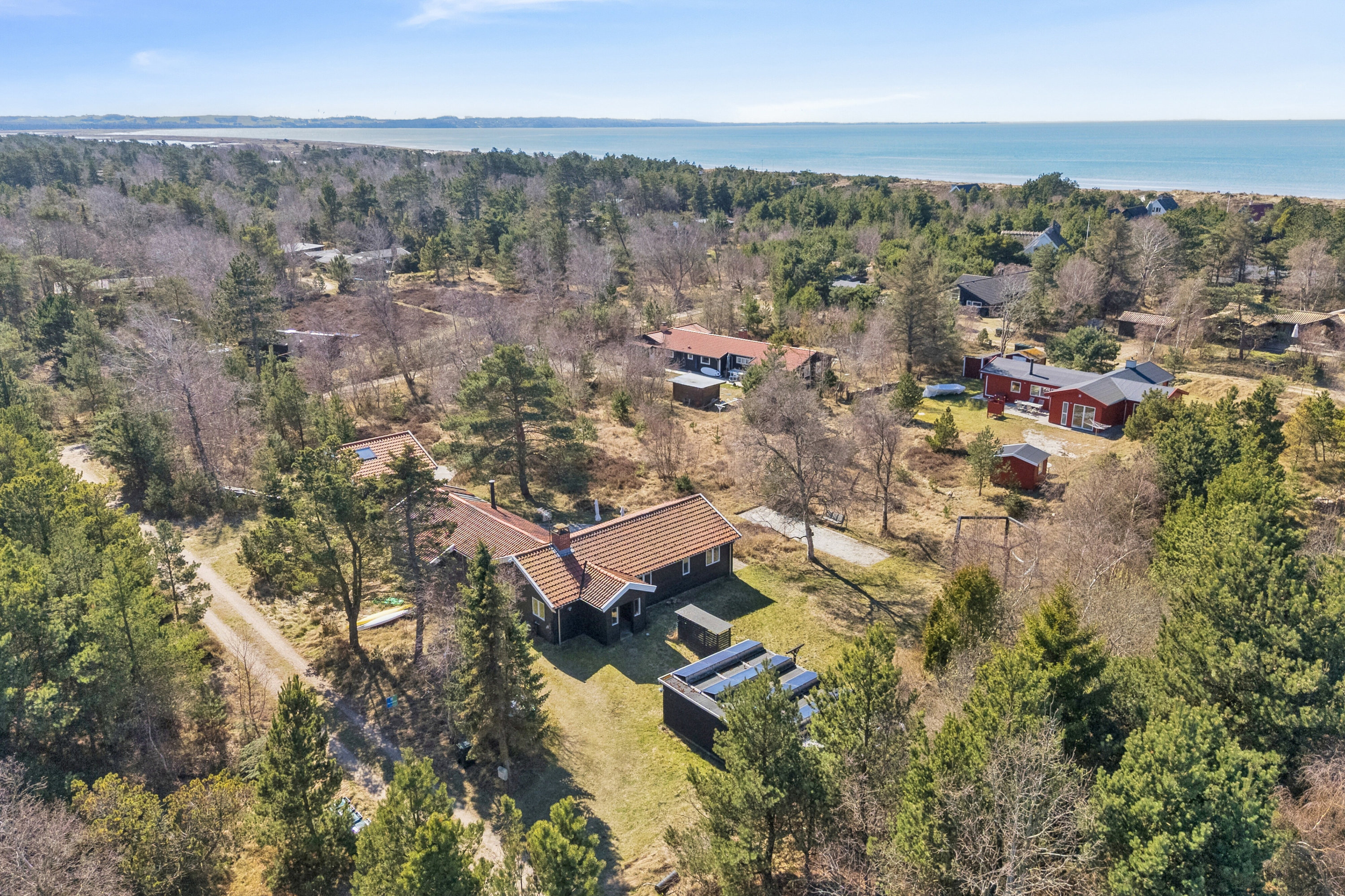 Fremhævet luftfoto billede i fuldskærmstilstand. Billede af Hejrevang 1, Tengslemrk L, 4573 Højby