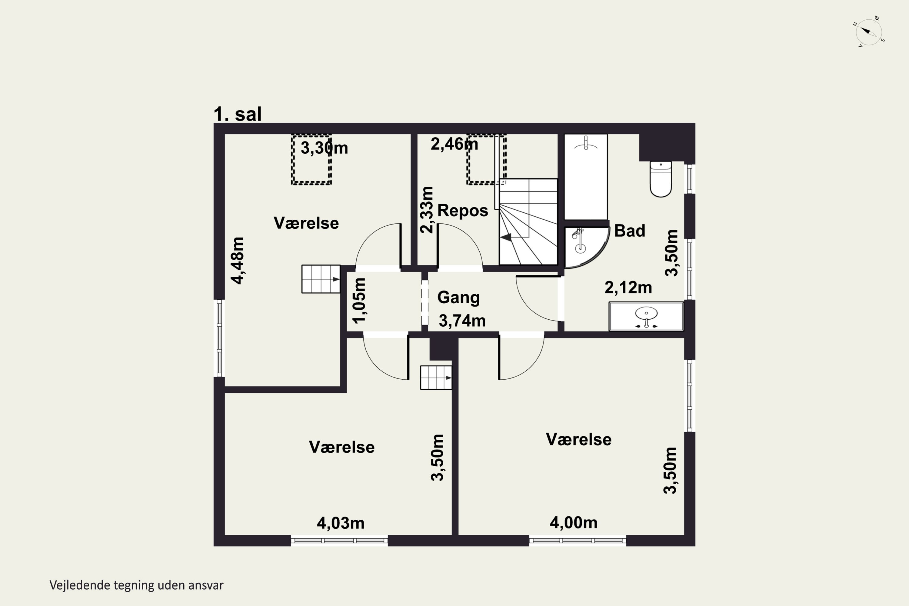 Plantegninger billede af Rolighedsvej 8, 4200 Slagelse