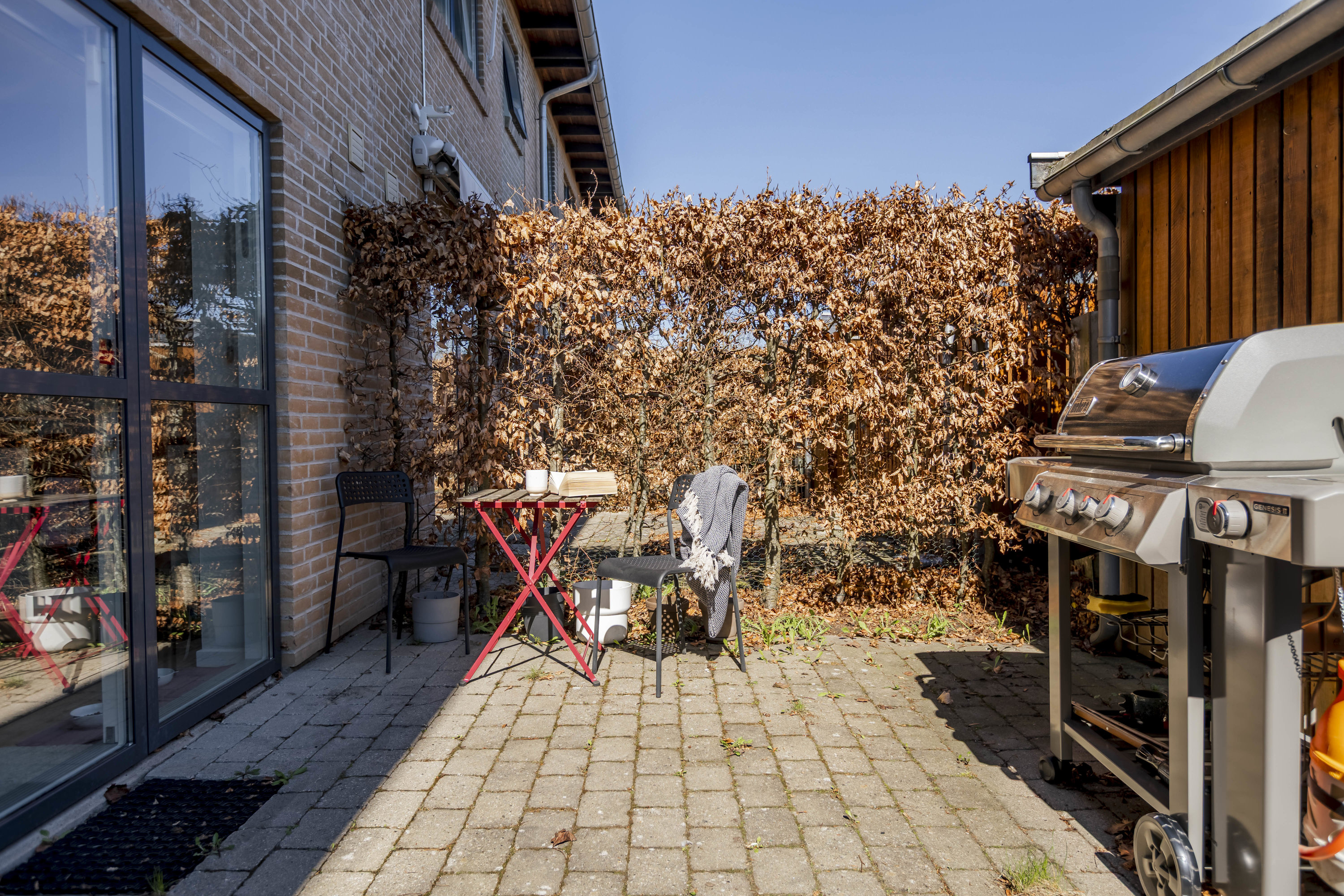 Fremhævet forhave billede i fuldskærmstilstand. Billede af Marbæk Park 35, 2750 Ballerup