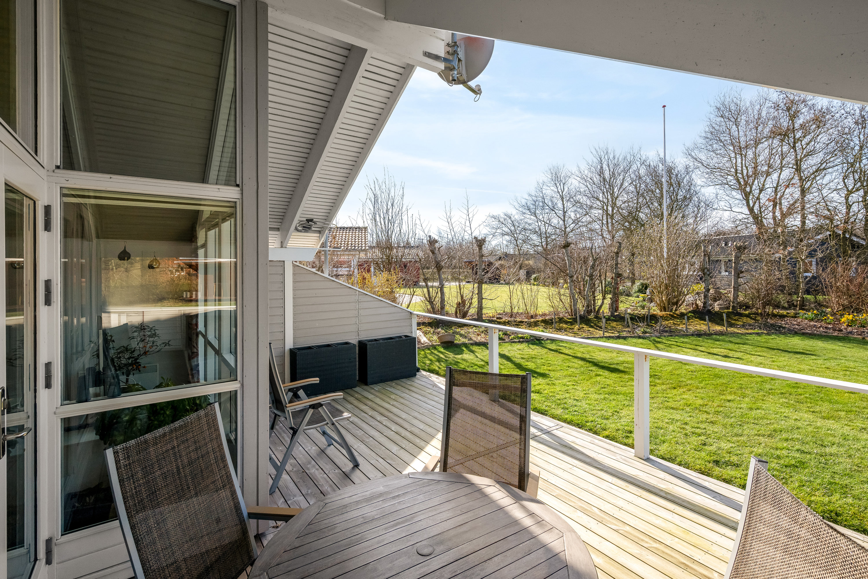 Fremhævet altan billede i fuldskærmstilstand. Billede af Vibevænget 14, Bork Havn, 6893 Hemmet