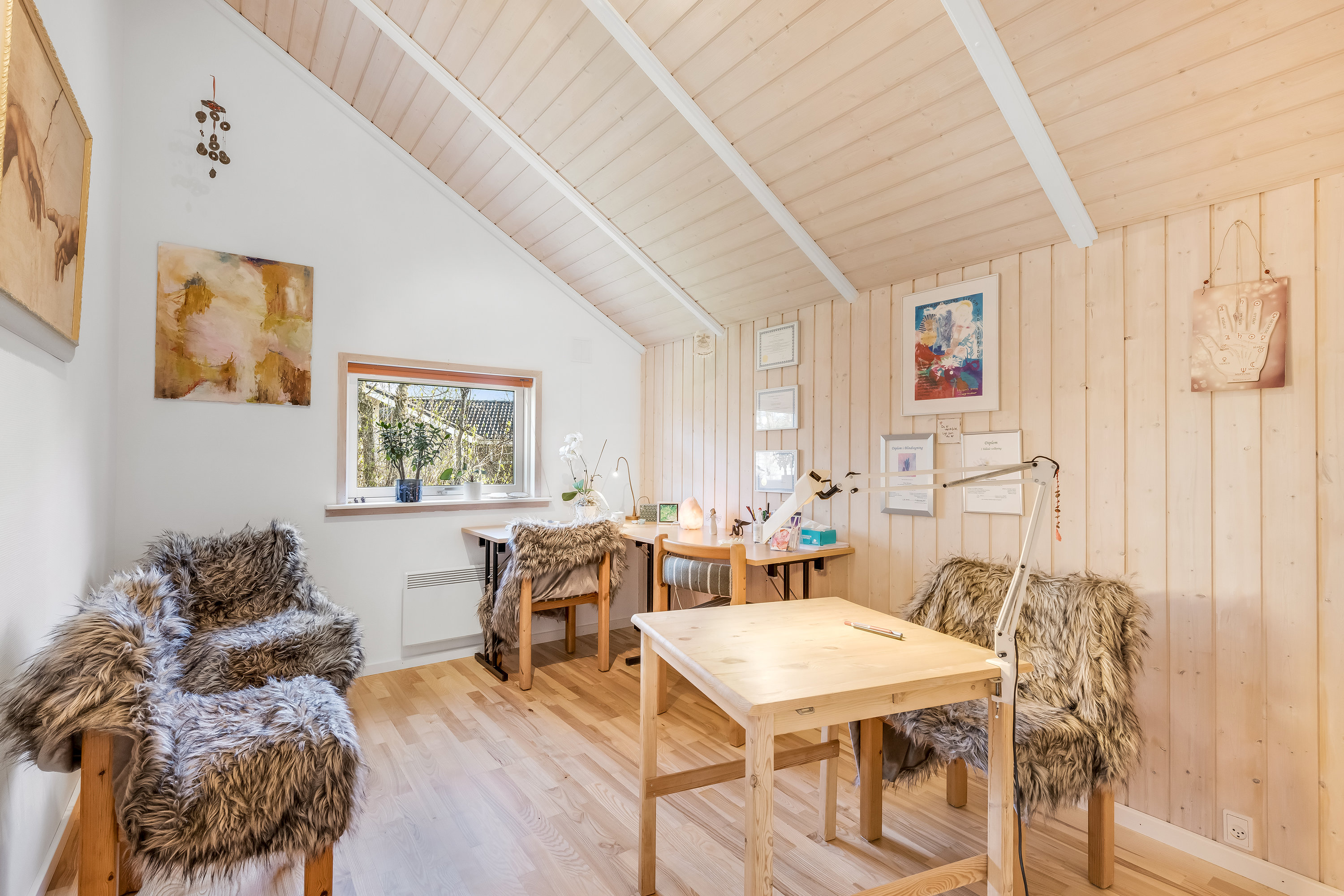 Fremhævet stue billede i fuldskærmstilstand. Billede af Vibevænget 14, Bork Havn, 6893 Hemmet