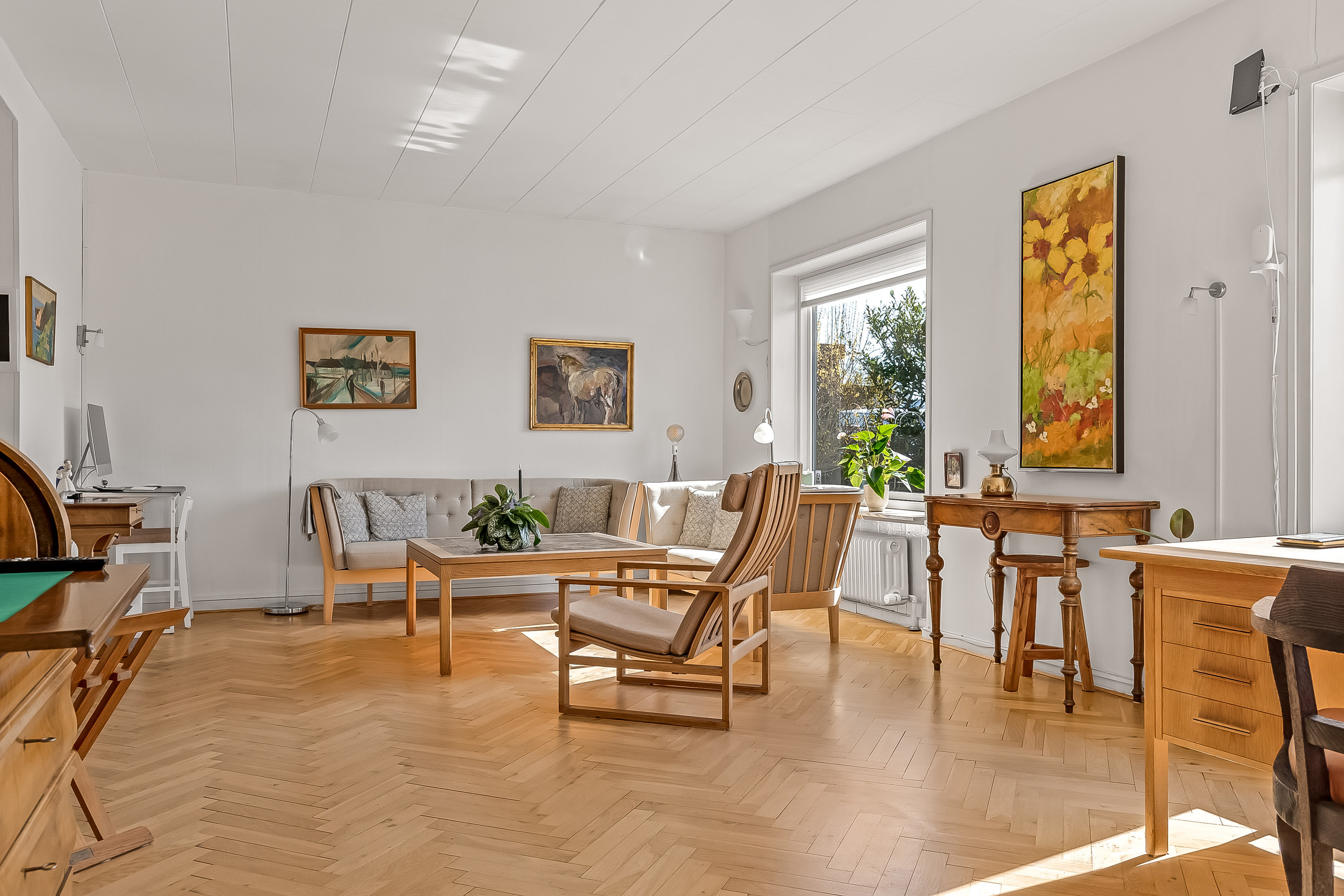 Fremhævet stue billede i fuldskærmstilstand. Billede af Mølholm Landevej 11, Mølholm, 7100 Vejle