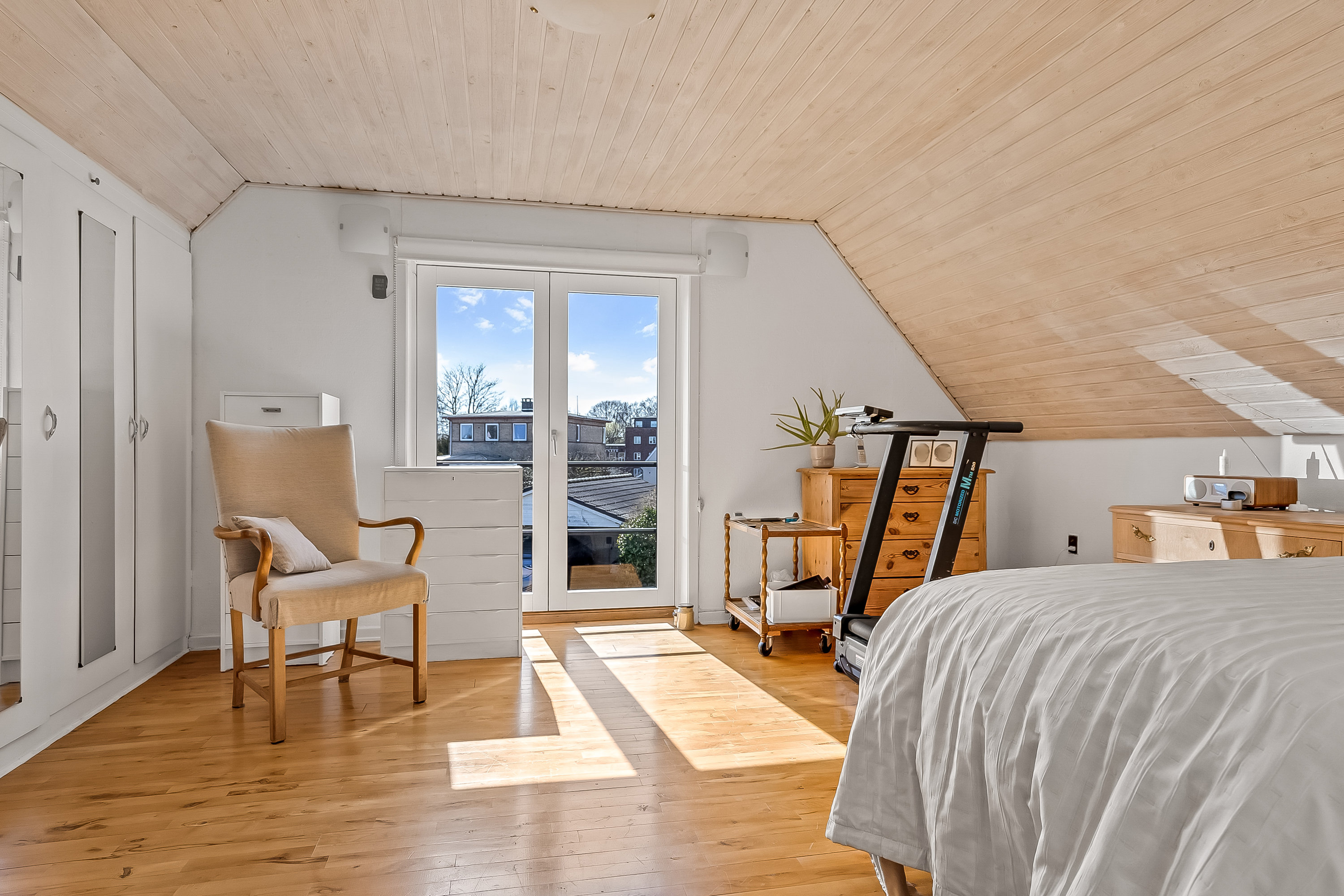 Fremhævet soveværelse billede i fuldskærmstilstand. Billede af Mølholm Landevej 11, Mølholm, 7100 Vejle