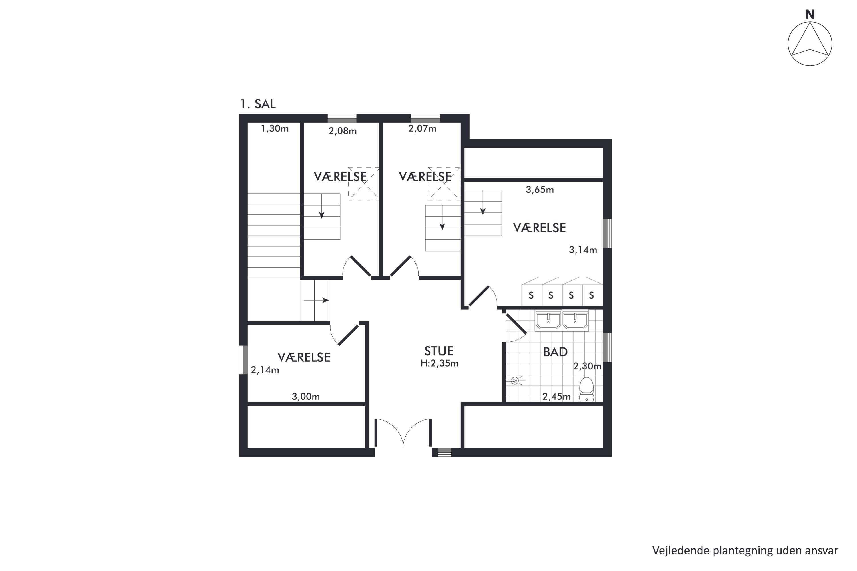 Plantegninger billede af Langagervej 18, 9800 Hjørring