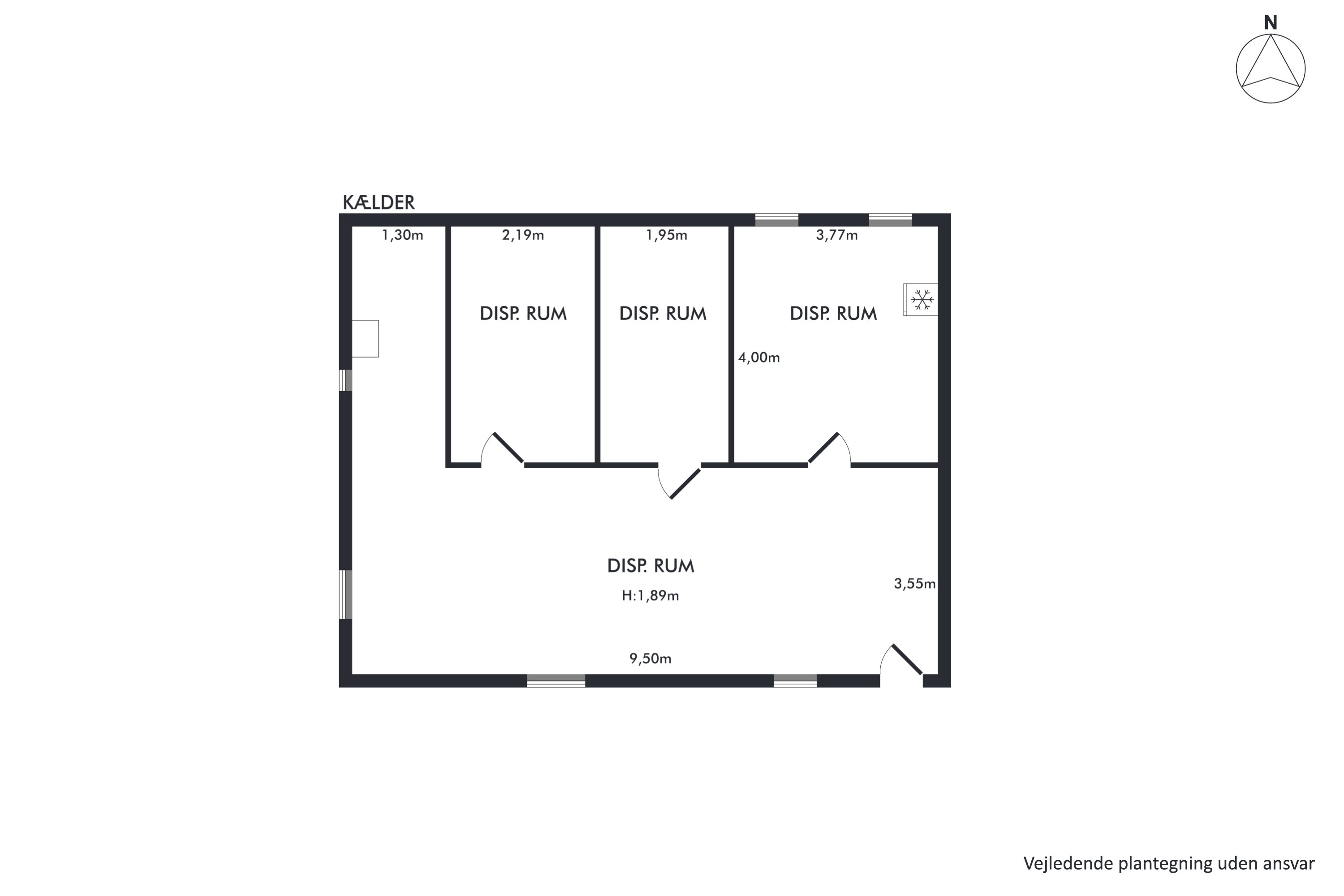 Plantegninger billede af Langagervej 18, 9800 Hjørring