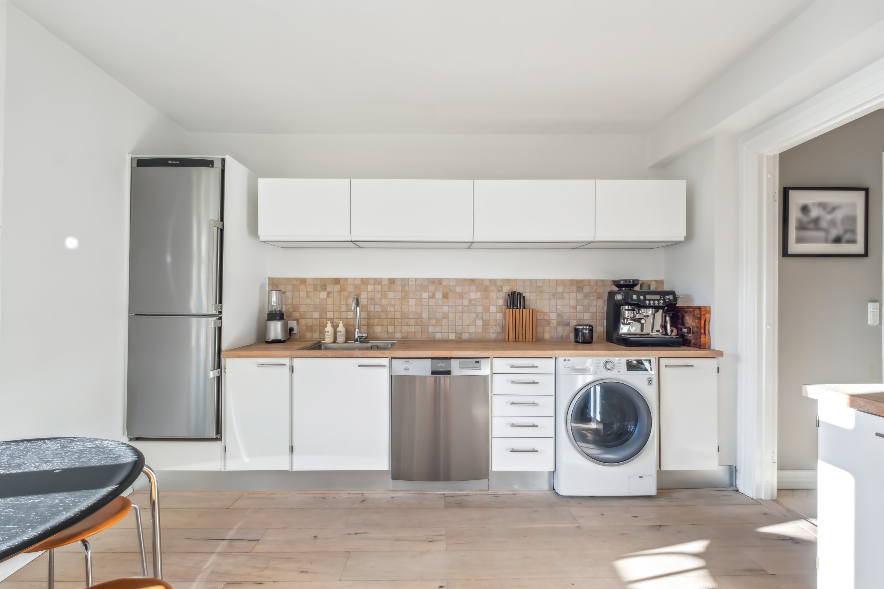 Fremhævet køkken billede i fuldskærmstilstand. Billede af Søndergade 18, 1. tv., 9000 Aalborg