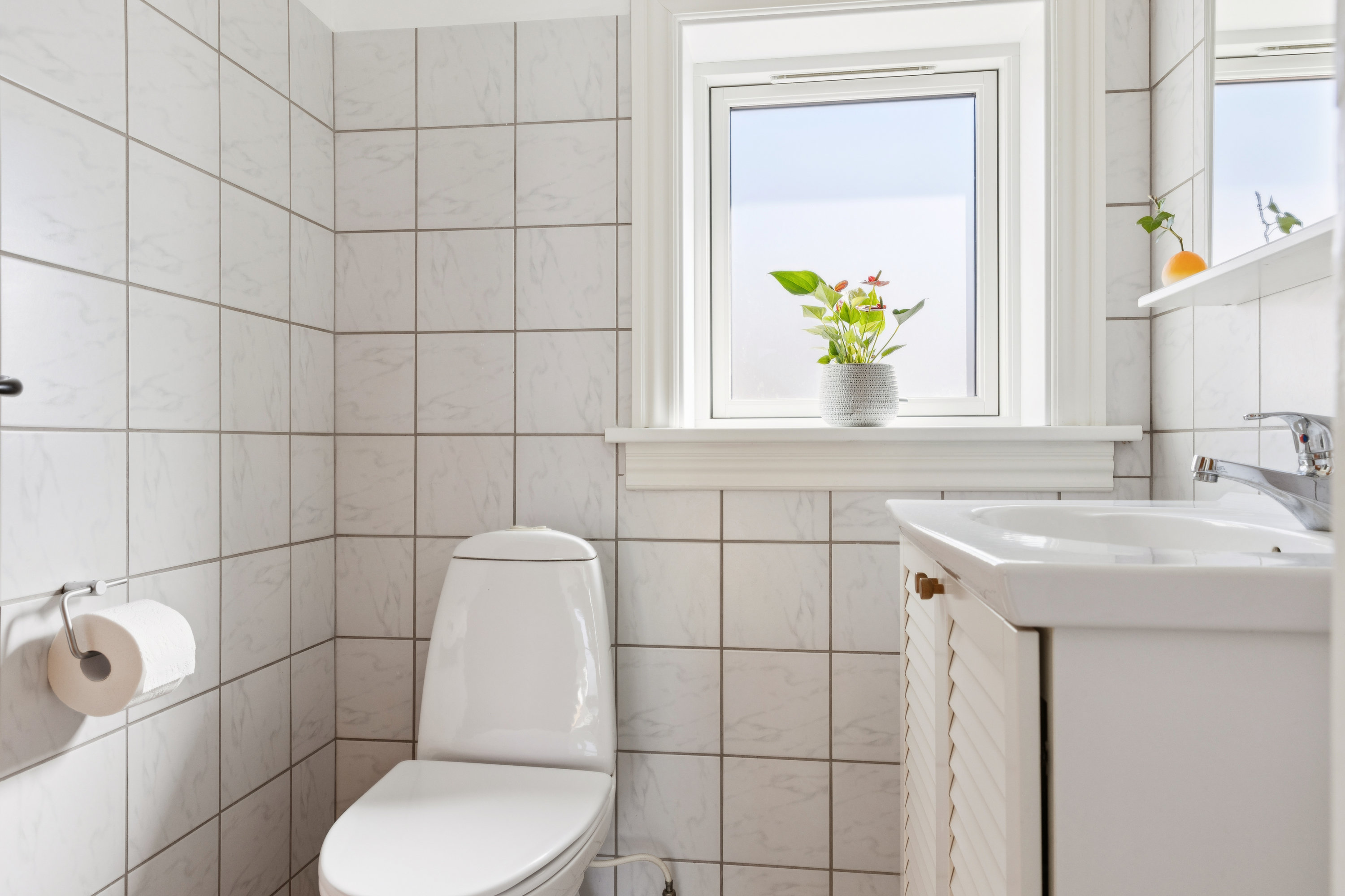 Fremhævet badeværelse billede i fuldskærmstilstand. Billede af Teglværksvej 14, 5620 Glamsbjerg