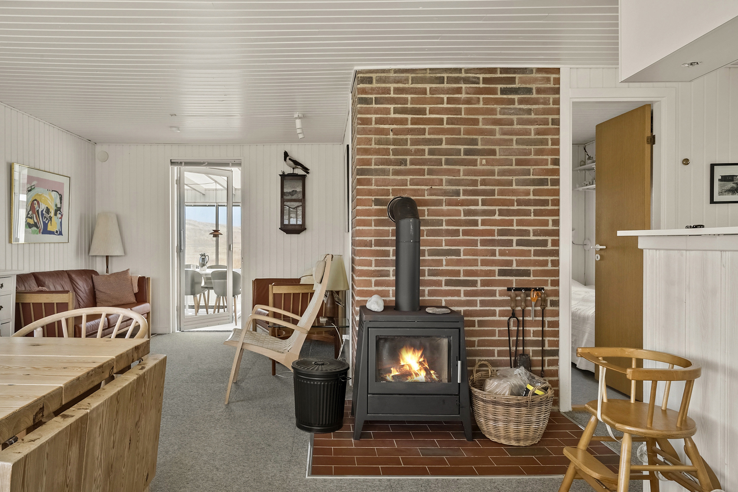 Fremhævet stue billede i fuldskærmstilstand. Billede af Klitvej 54, Fjand, 6990 Ulfborg