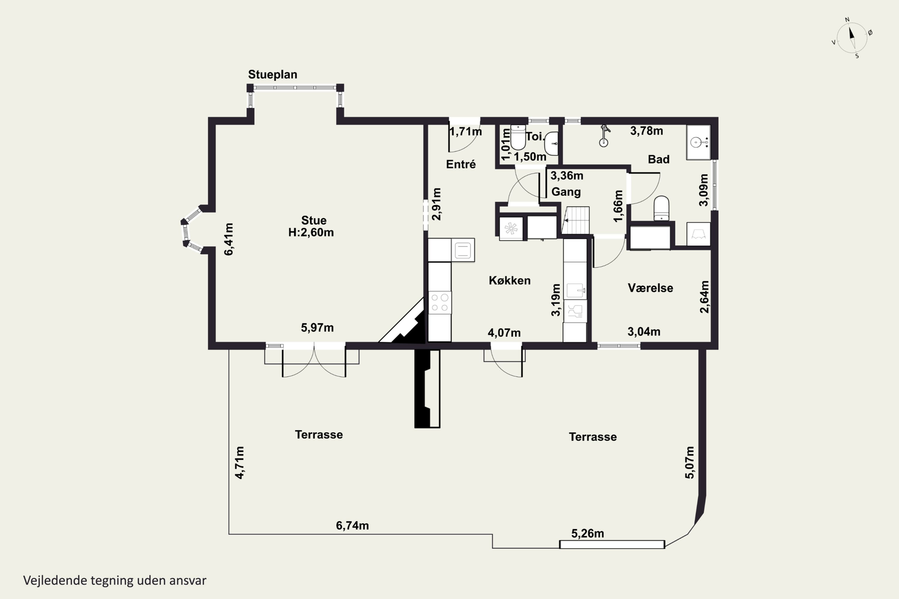 Plantegninger billede af Villingebæk Strandvej 553, 3100 Hornbæk