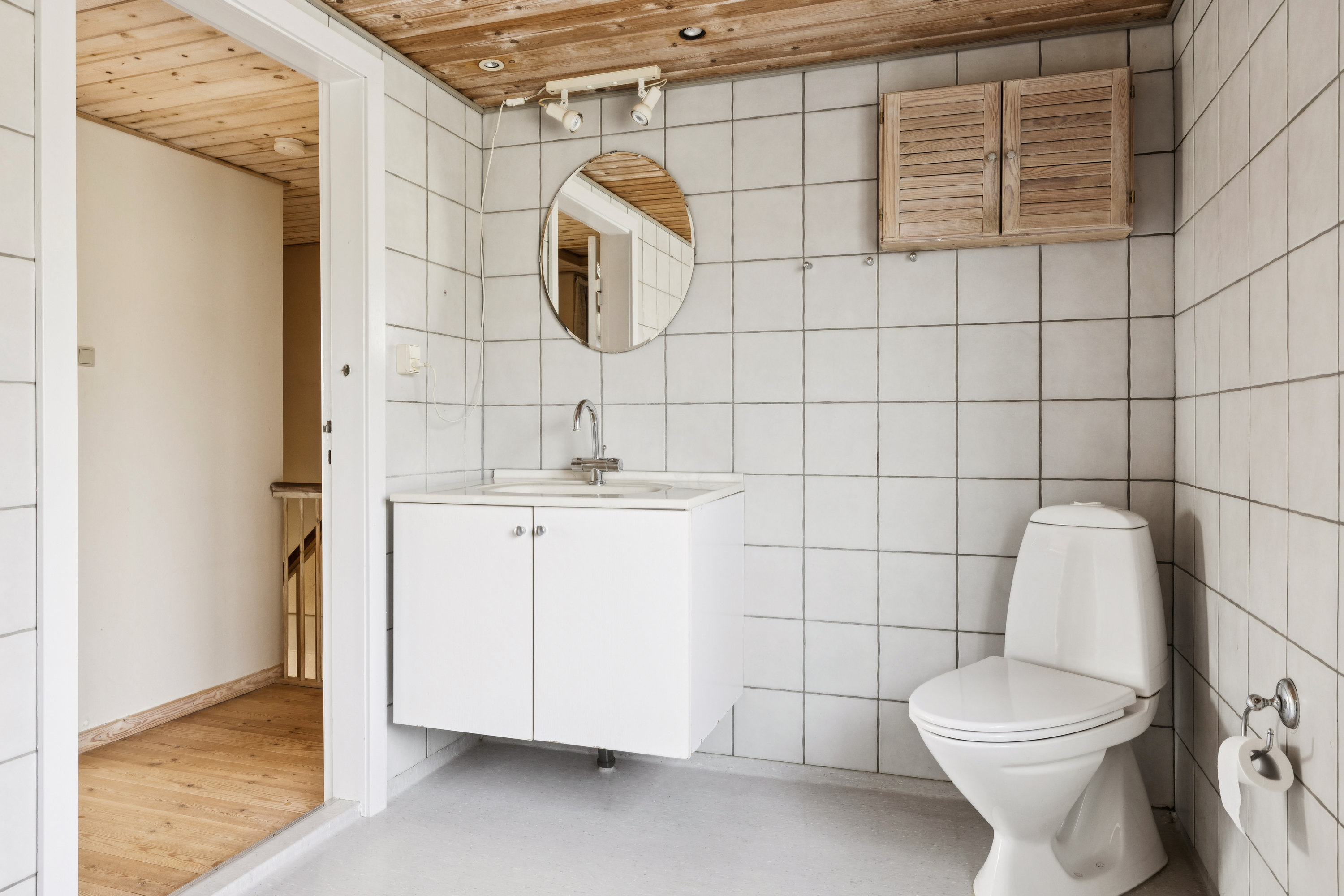 Fremhævet badeværelse billede i fuldskærmstilstand. Billede af Skalbjergvej 2, Bred, 5492 Vissenbjerg