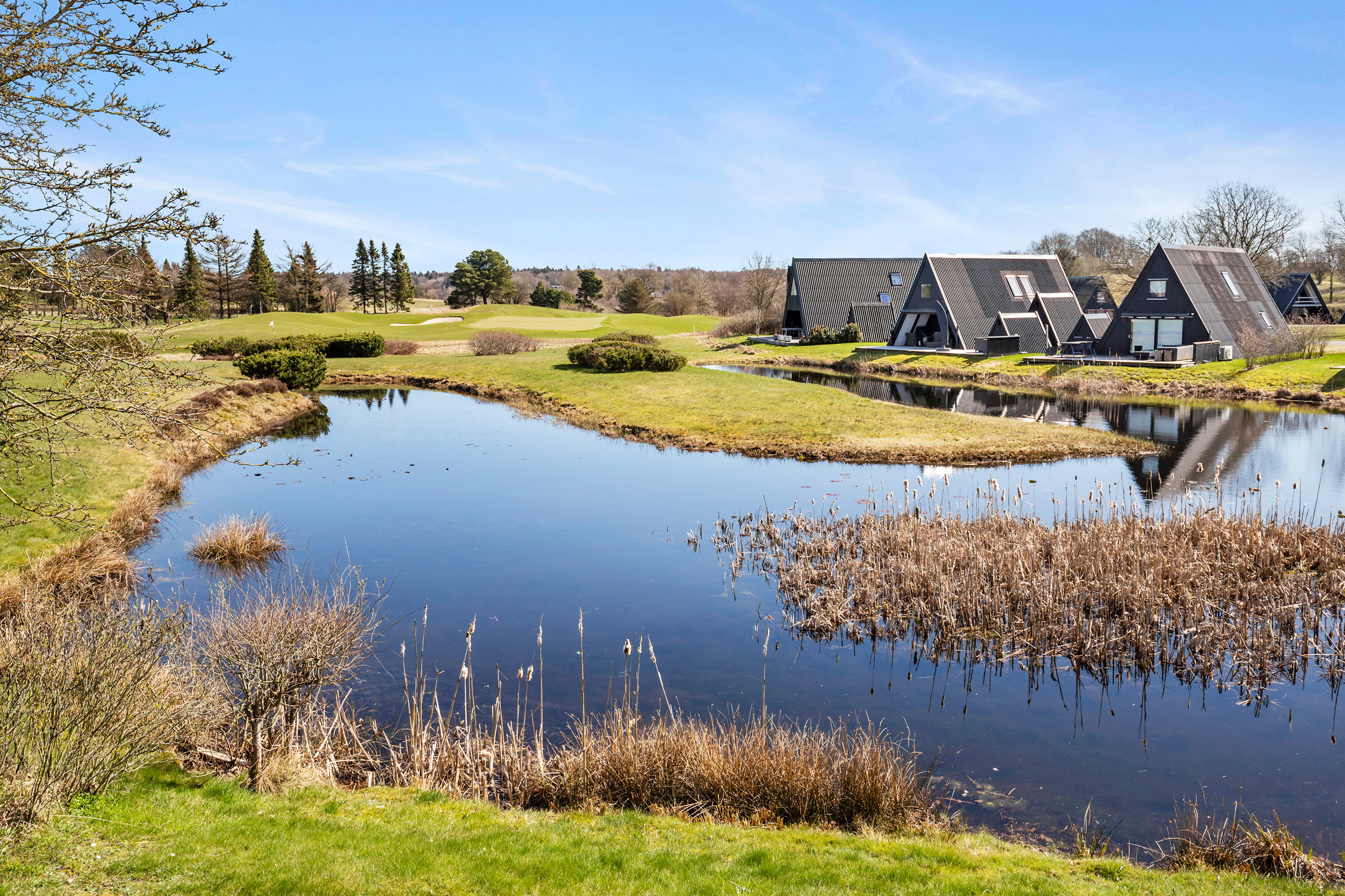 Fremhævet luftfoto billede i fuldskærmstilstand. Billede af Golfsvinget 127, Gatten, 9640 Farsø