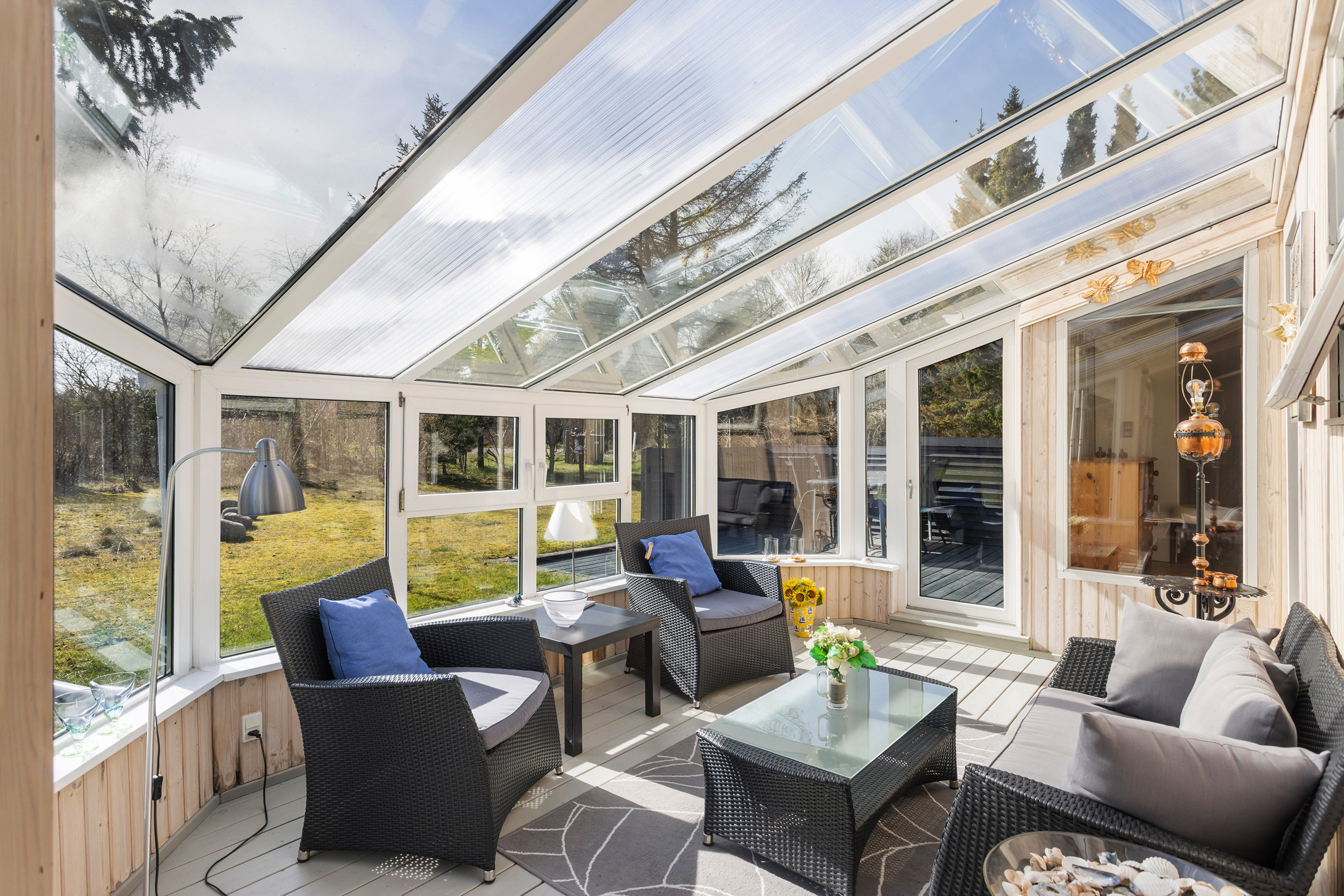 Fremhævet udestue billede i fuldskærmstilstand. Billede af Bugten 48, Bratten, 9981 Jerup