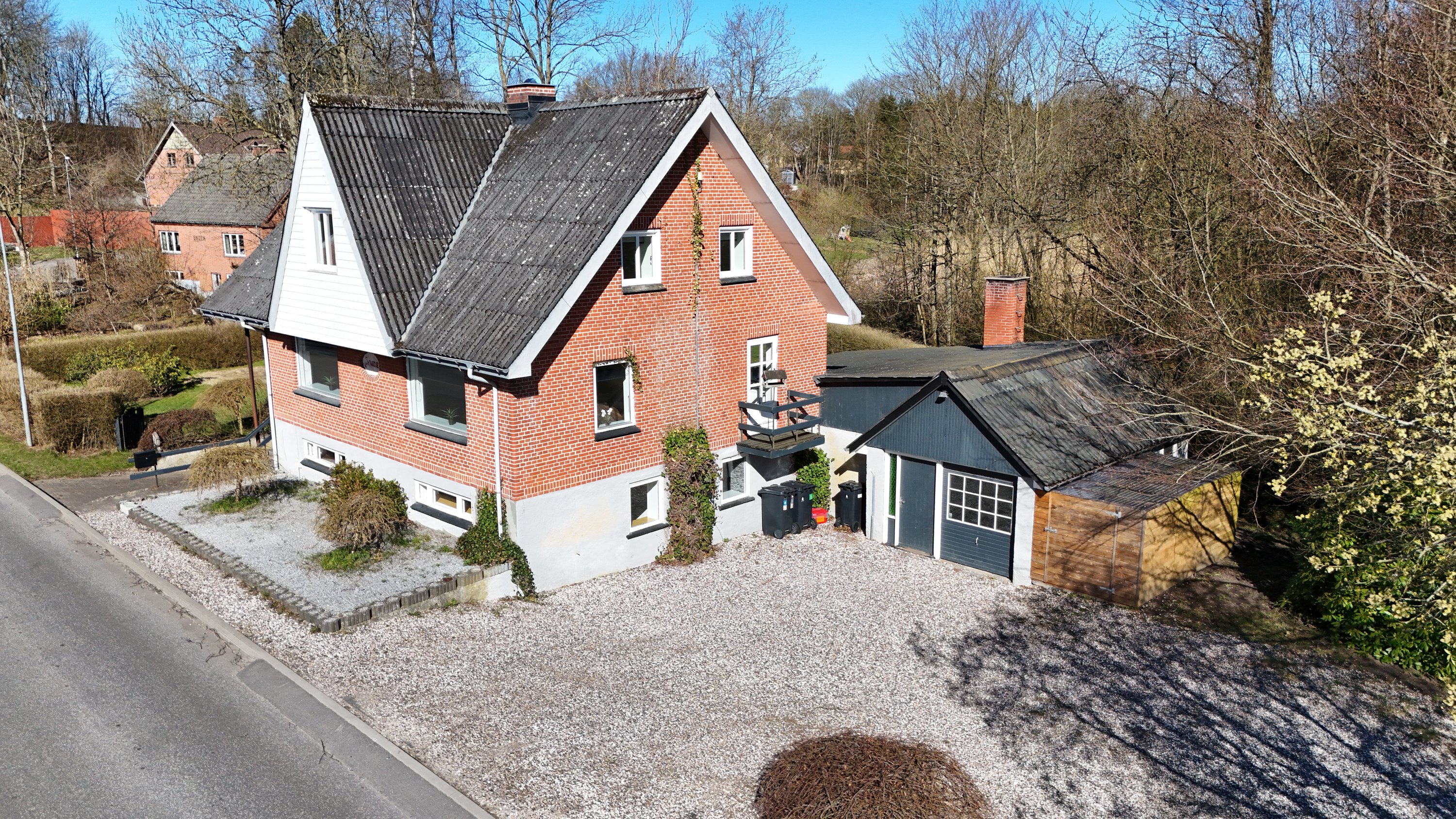 Fremhævet drone billede i fuldskærmstilstand. Billede af Snæbumvej 47, Snæbum, 9500 Hobro