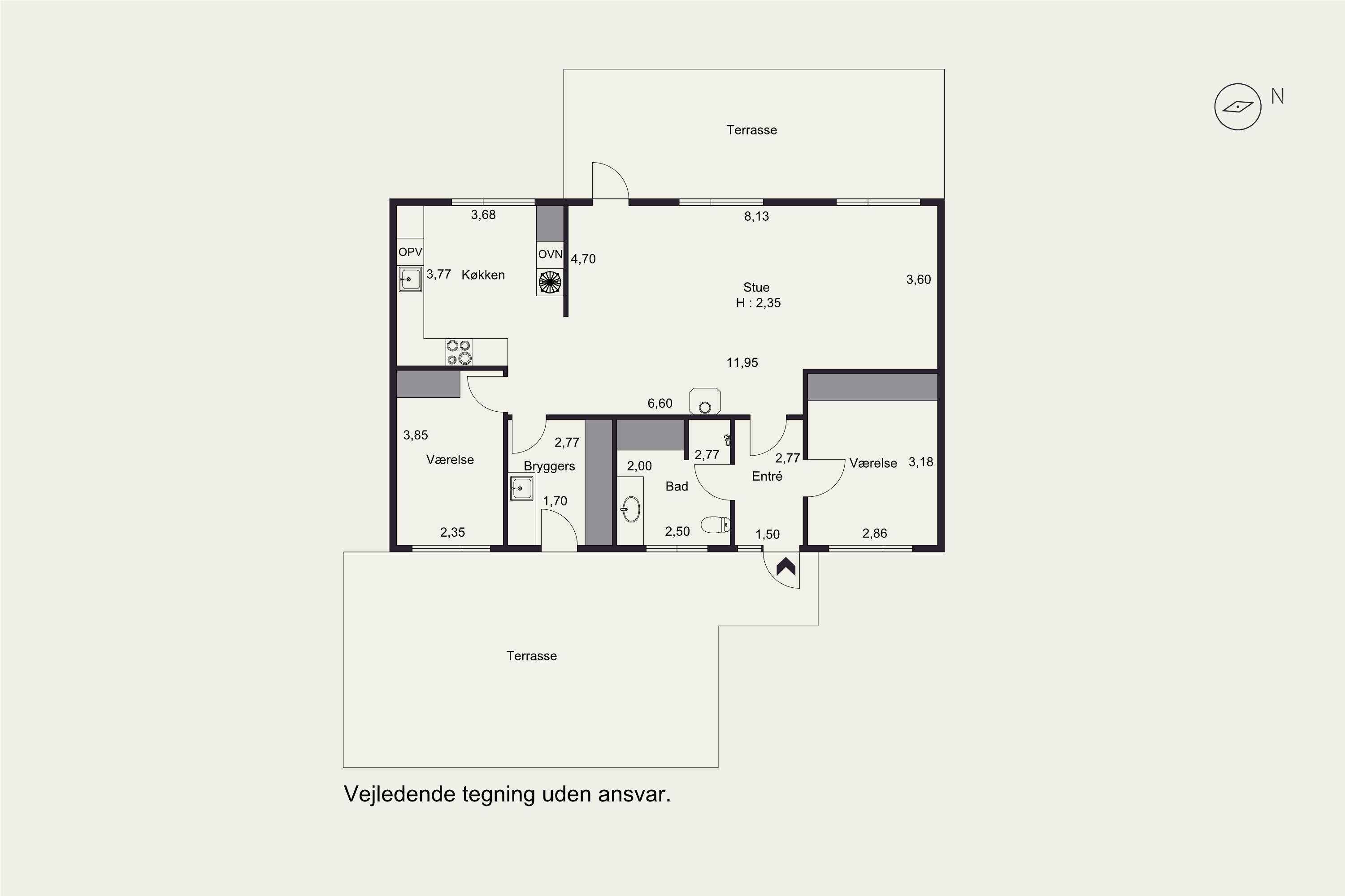Plantegninger billede af Birkevænget 51, 6541 Bevtoft