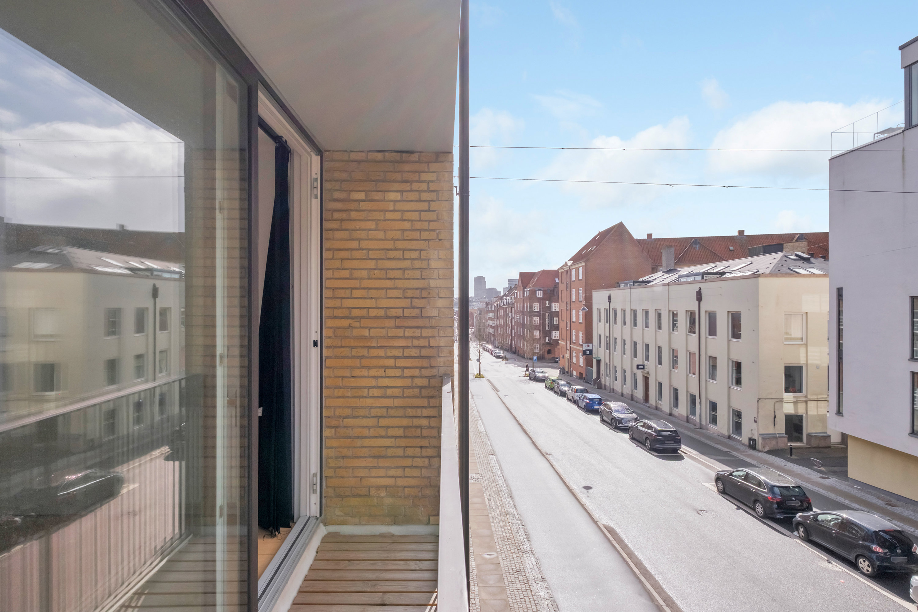 Fremhævet altan billede i fuldskærmstilstand. Billede af Grønnegade 82, 2. 13., 8000 Aarhus C