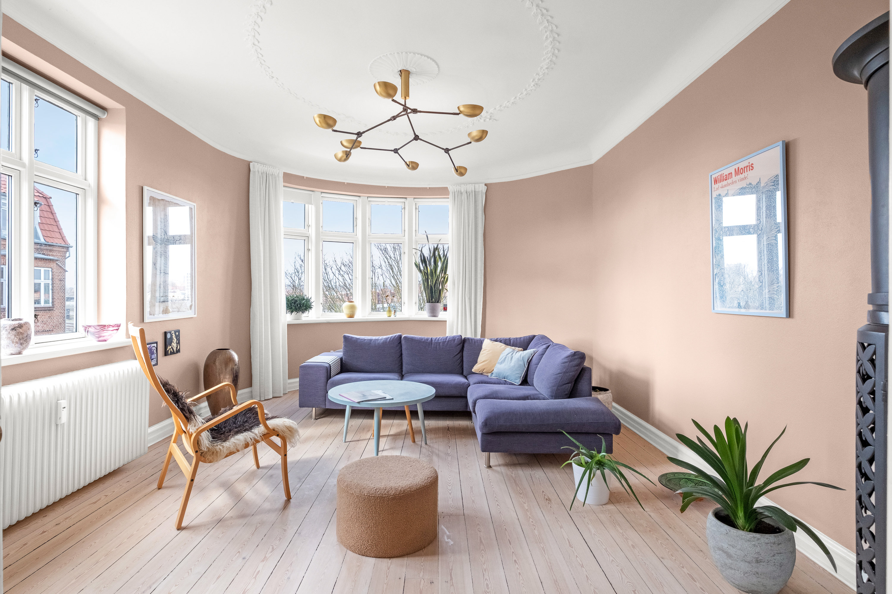 Fremhævet stue billede i fuldskærmstilstand. Billede af Ewaldsgade 14, 3. tv., 8000 Aarhus C