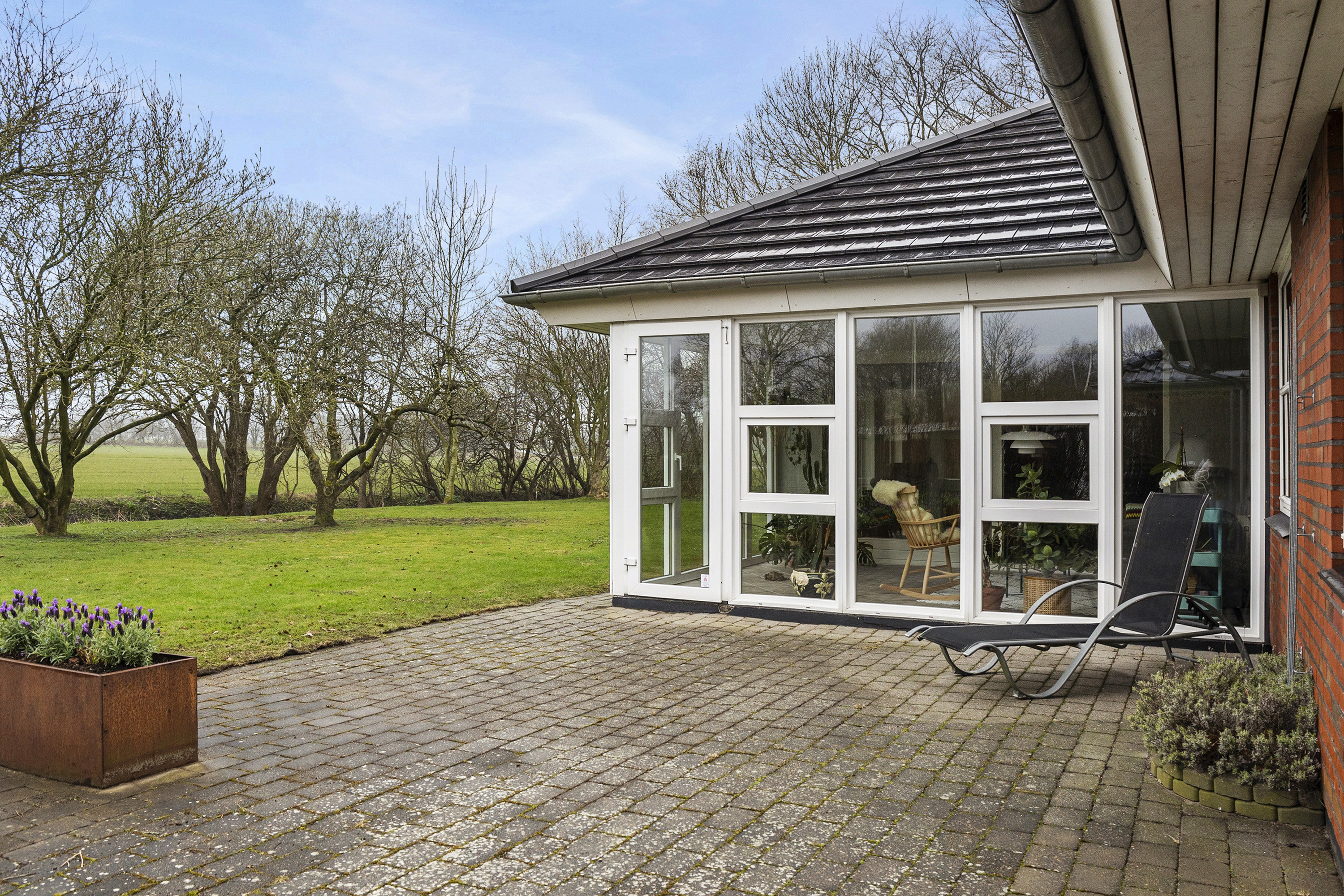 Fremhævet terrasse billede i fuldskærmstilstand. Billede af Kystbækvej 4, Holsted St, 6670 Holsted