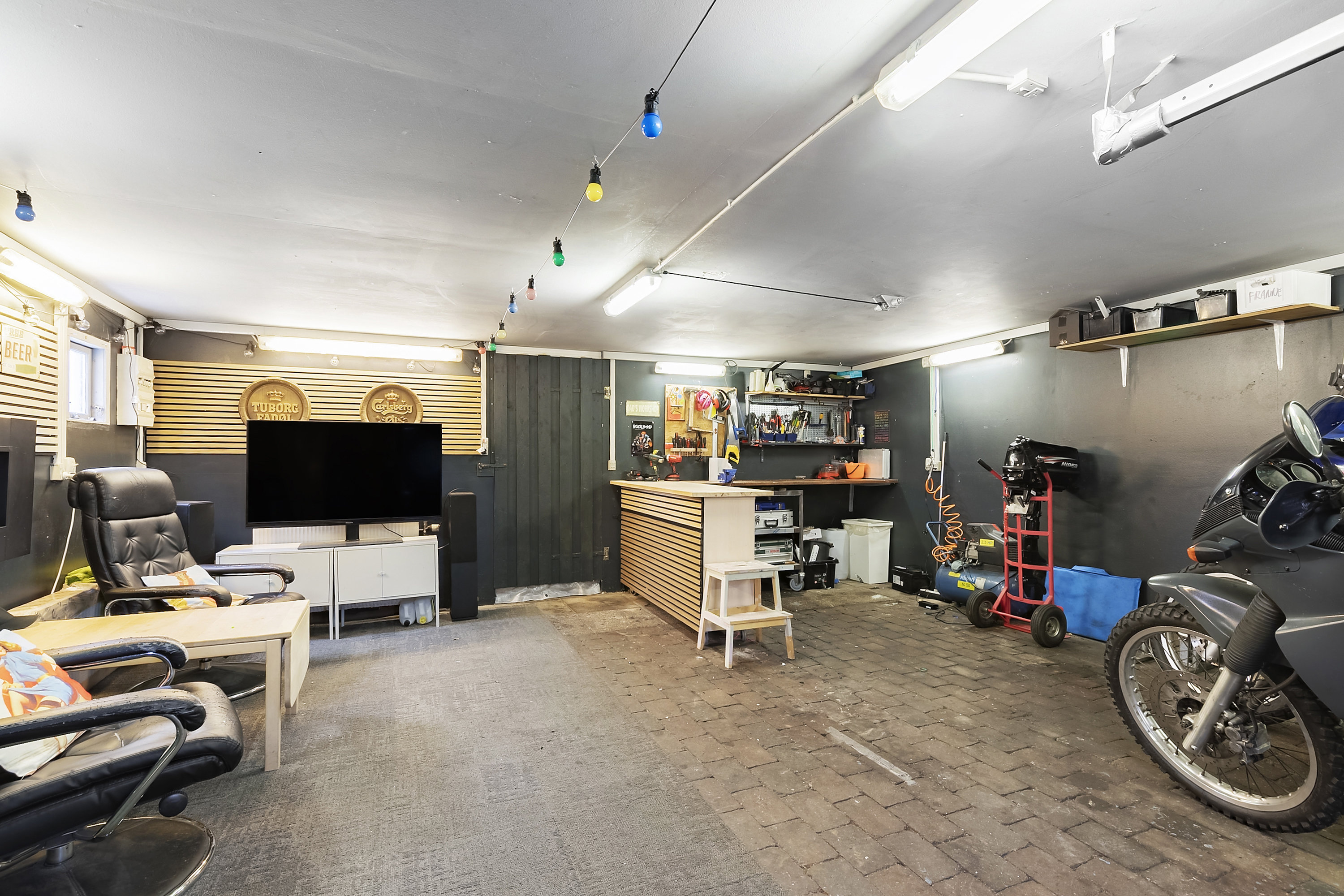 Fremhævet stue billede i fuldskærmstilstand. Billede af Hybenvænget 46, 8362 Hørning