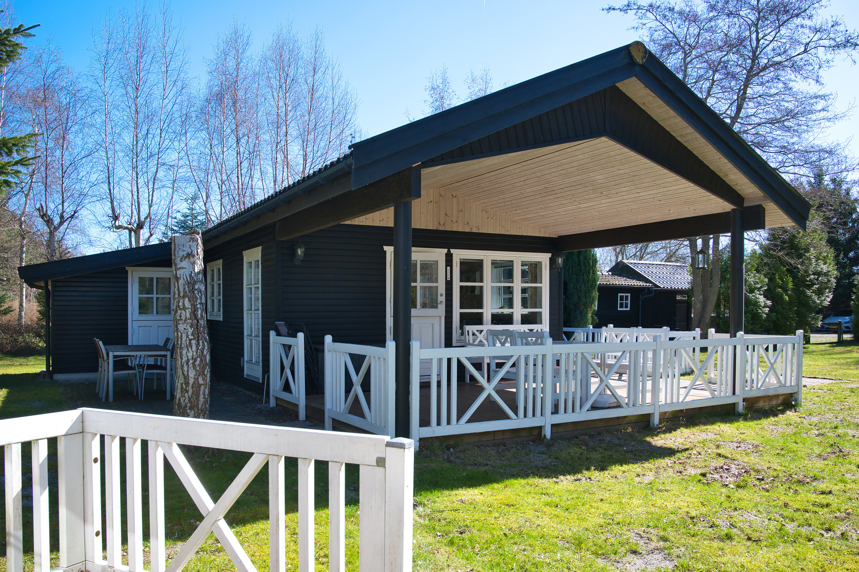 Fremhævet overdækket terrasse billede i fuldskærmstilstand. Billede af Bynkevejen 1, 4874 Gedser