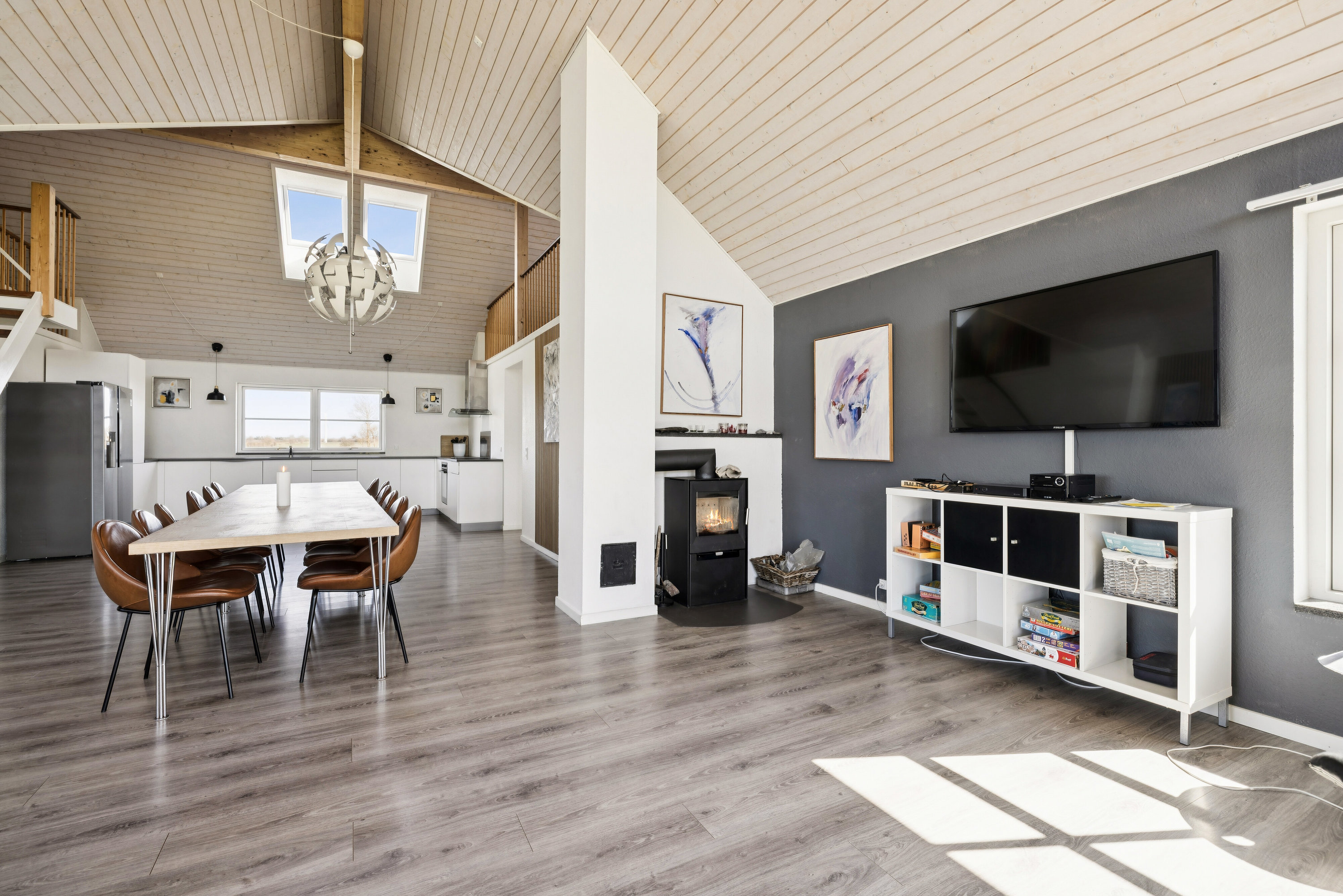 Fremhævet spisestue billede i fuldskærmstilstand. Billede af Vestervænget 5, 5935 Bagenkop