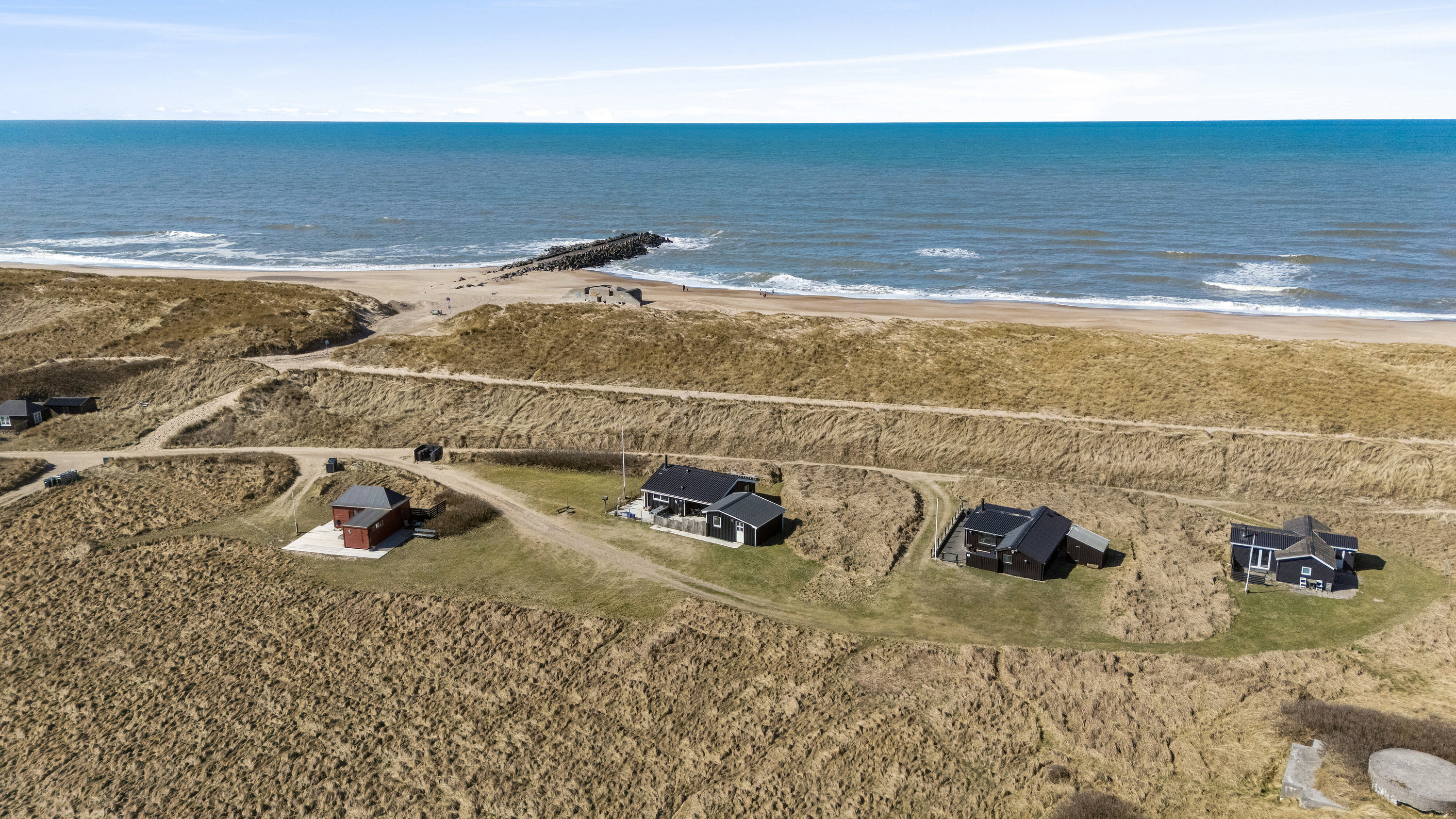 Fremhævet luftfoto billede i fuldskærmstilstand. Billede af Klitvej 6, Agger, 7770 Vestervig