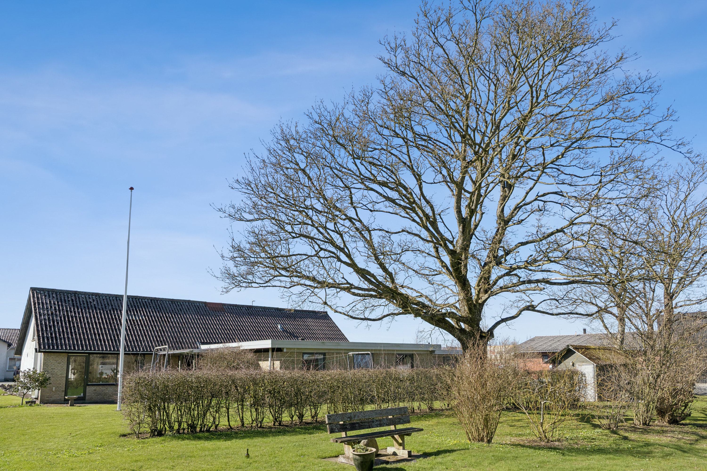 Fremhævet set fra haven billede i fuldskærmstilstand. Billede af Gaden 60A, 9870 Sindal