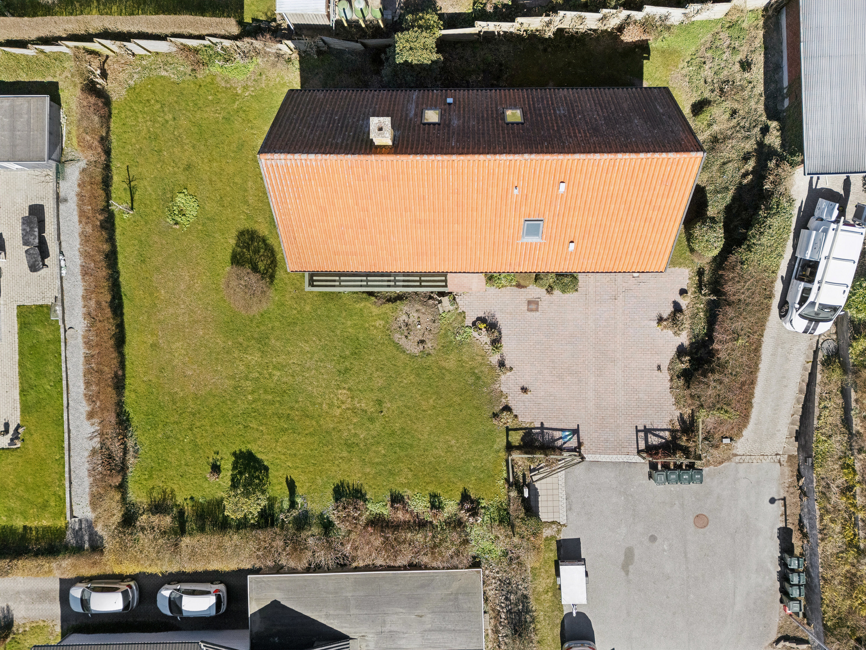 Fremhævet luftfoto billede i fuldskærmstilstand. Billede af Granvænget 16, 4550 Asnæs