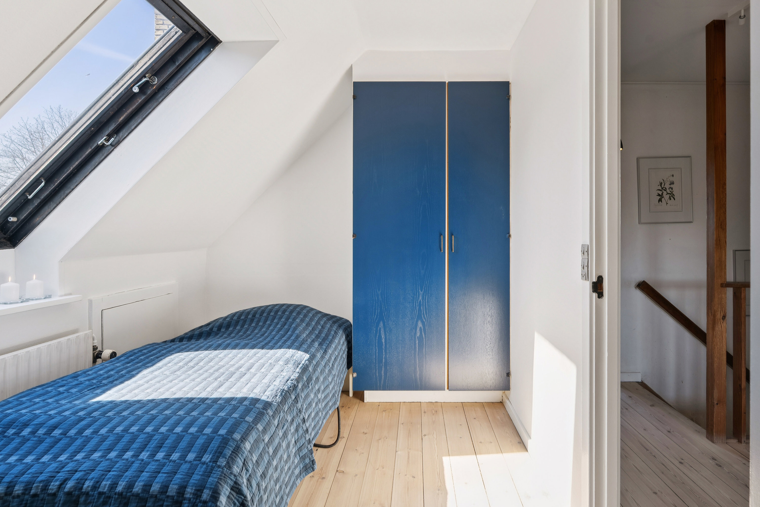Fremhævet soveværelse billede i fuldskærmstilstand. Billede af Saunte Bygade 32, 3100 Hornbæk