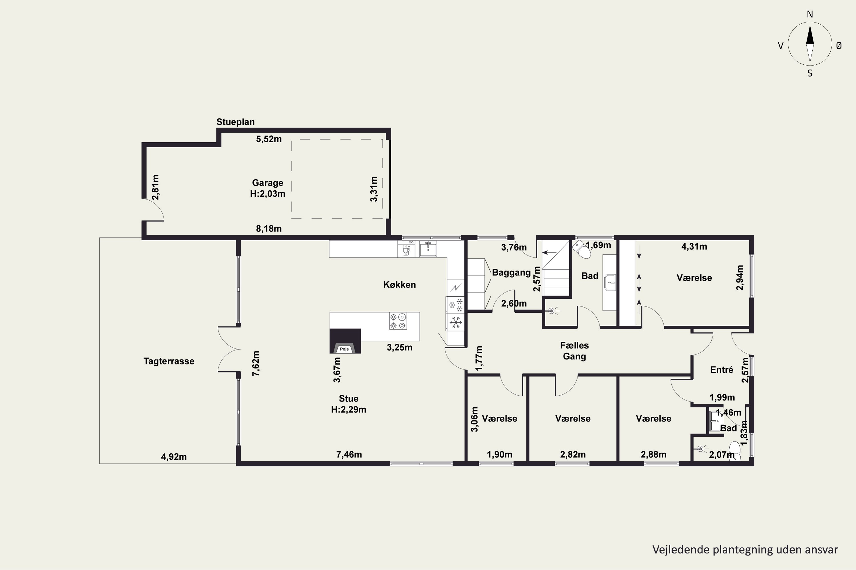 Plantegninger billede af Højlundsvej 13, 7800 Skive