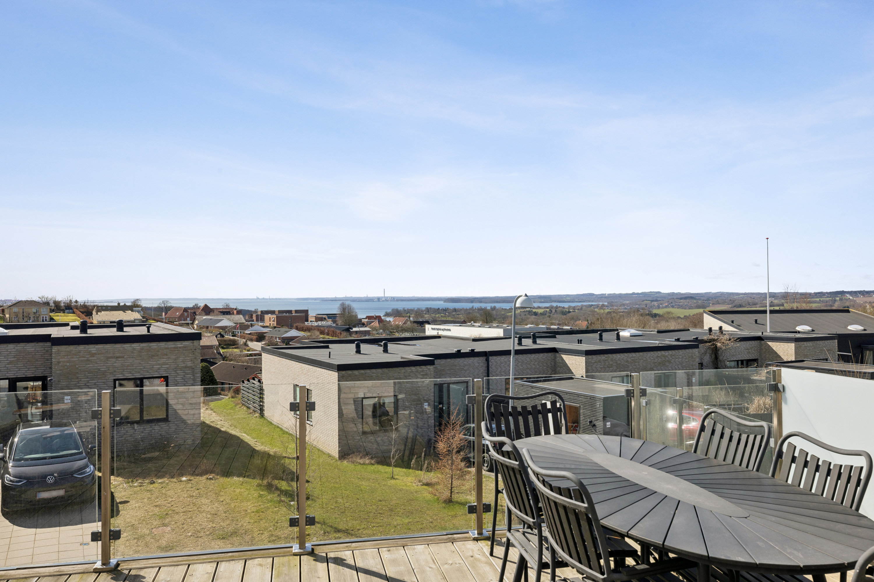 Fremhævet terrasse billede i fuldskærmstilstand. Billede af Baunehøjparken 22C, 8410 Rønde