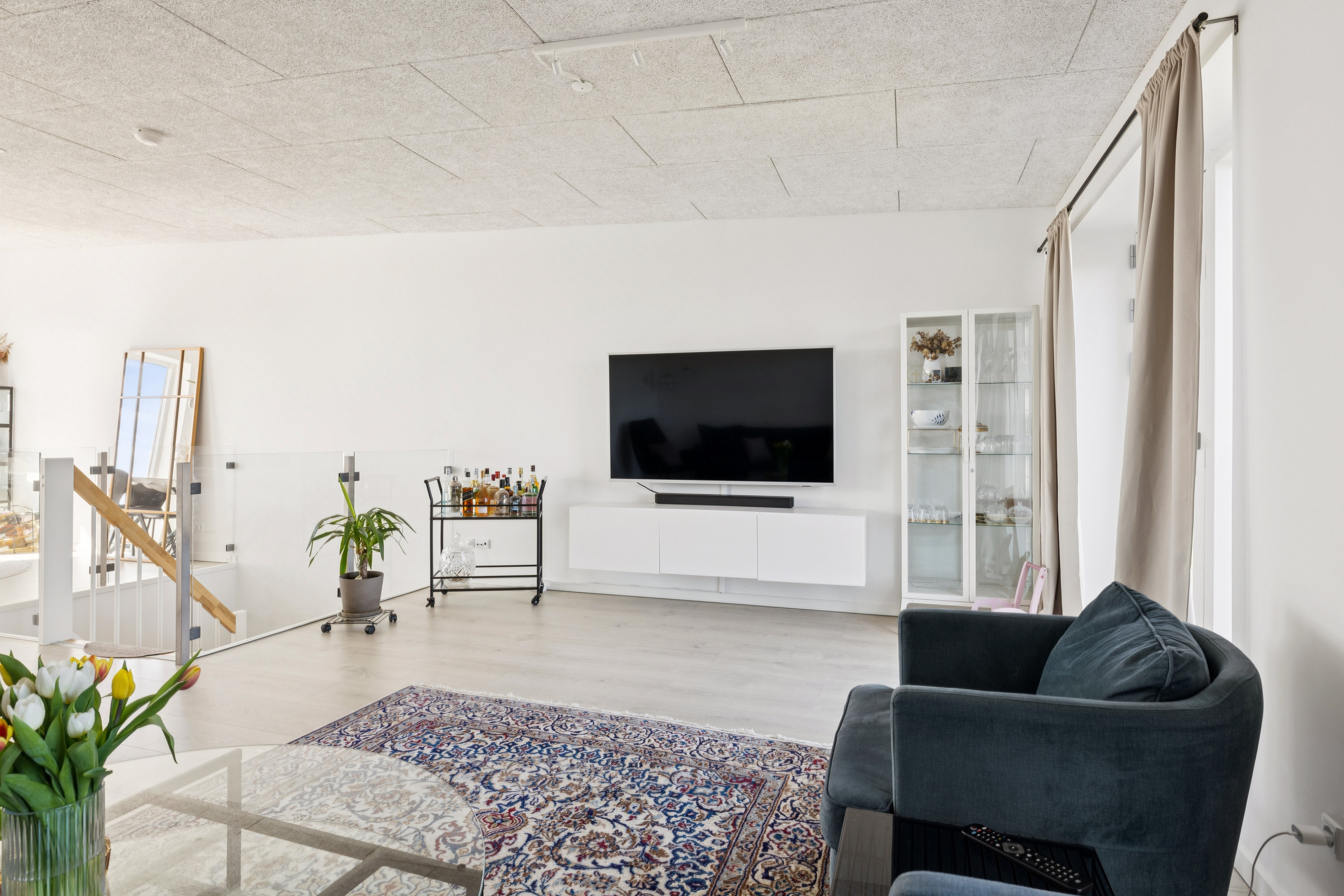 Fremhævet stue billede i fuldskærmstilstand. Billede af Baunehøjparken 22C, 8410 Rønde