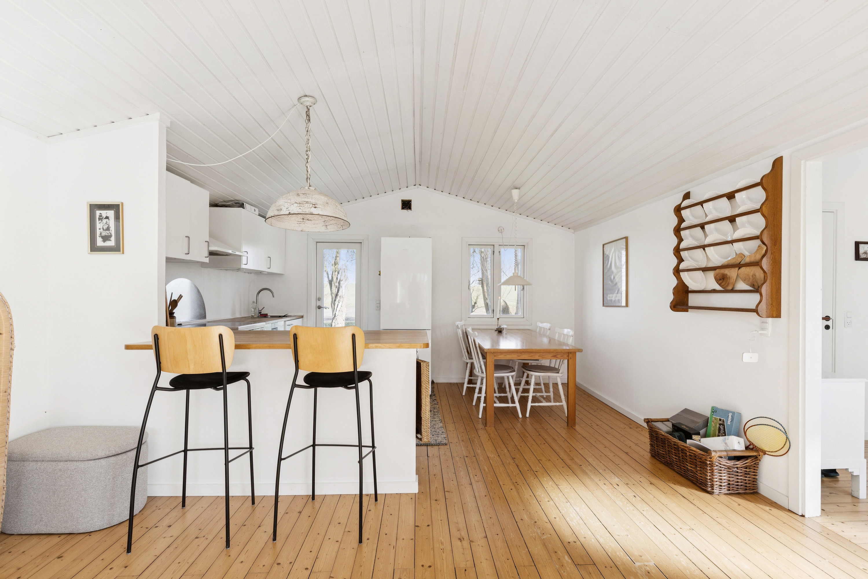 Fremhævet set fra haven billede i fuldskærmstilstand. Billede af Mindevej 16, Dalby Strand, 4281 Gørlev