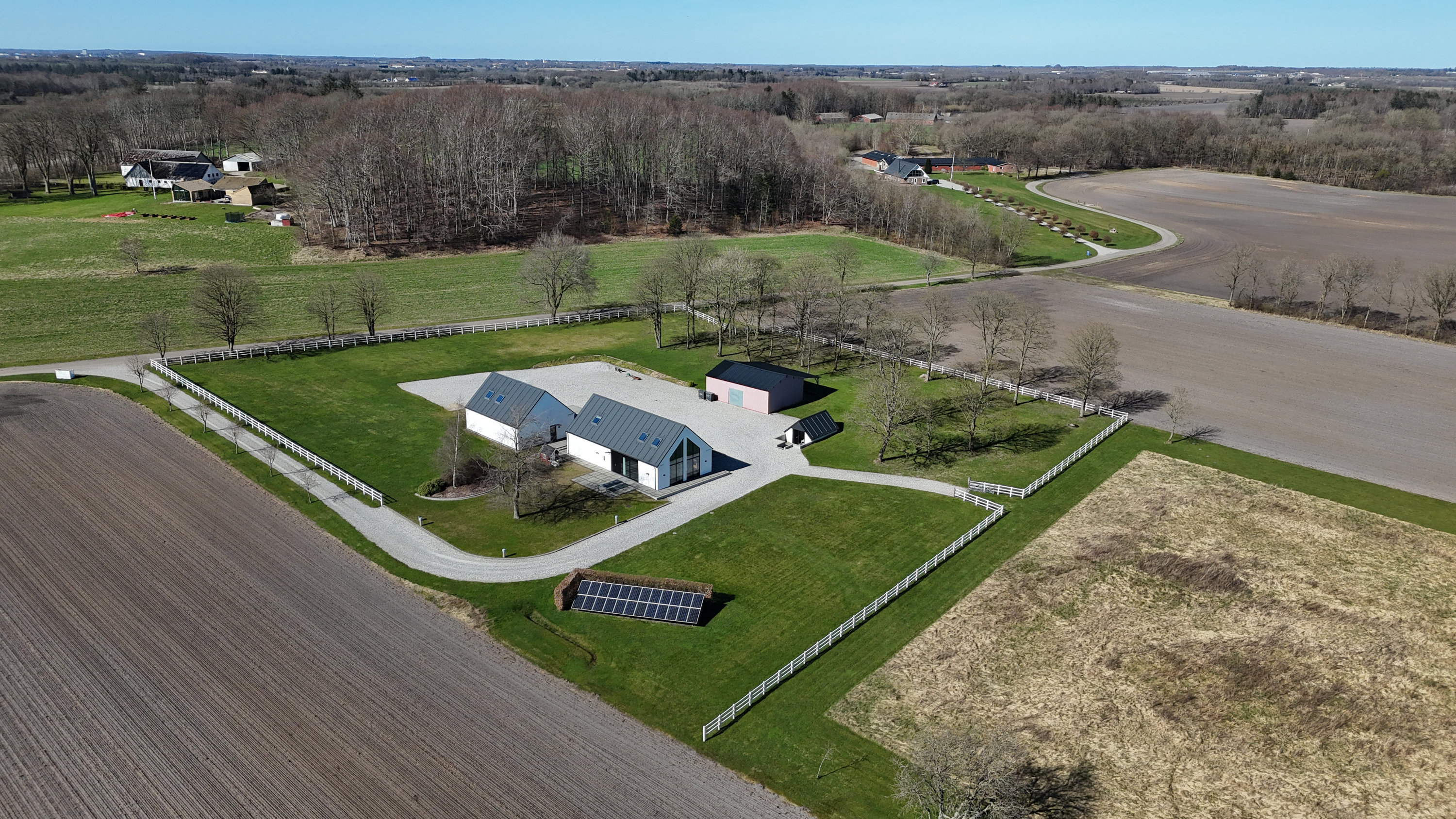 Fremhævet luftfoto billede i fuldskærmstilstand. Billede af Kølkærvej 57, Hammerum, 7400 Herning