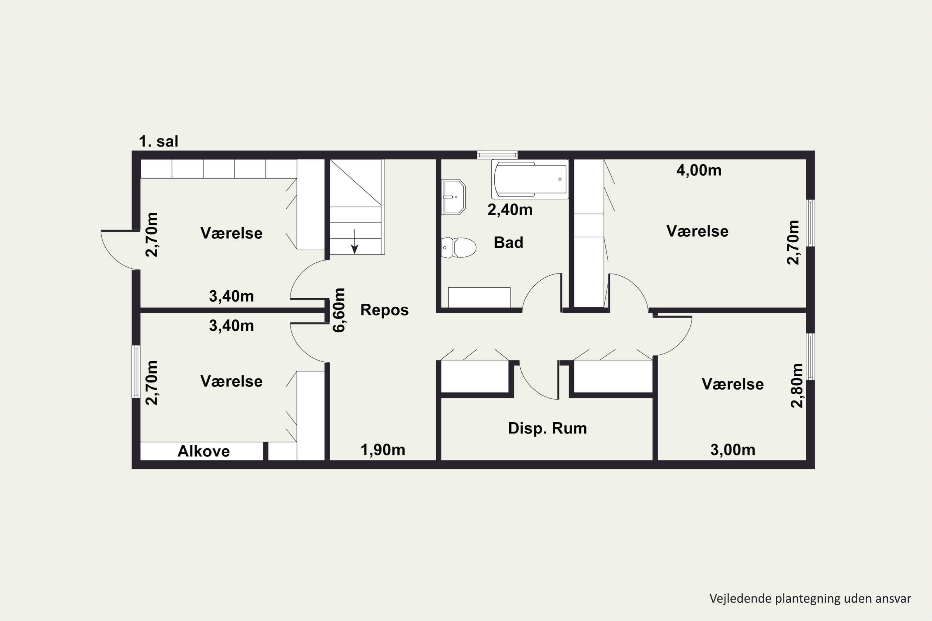 Plantegninger billede af Højersgade 6, 9850 Hirtshals