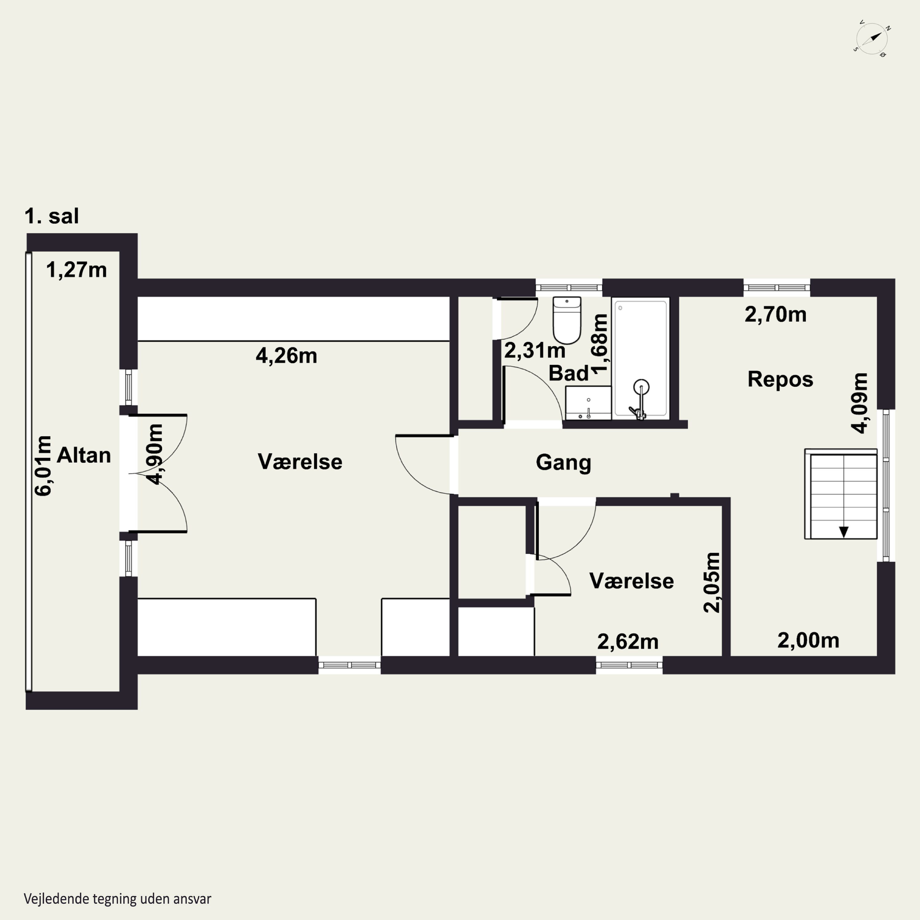 Plantegninger billede af Vibevej 15, 3100 Hornbæk