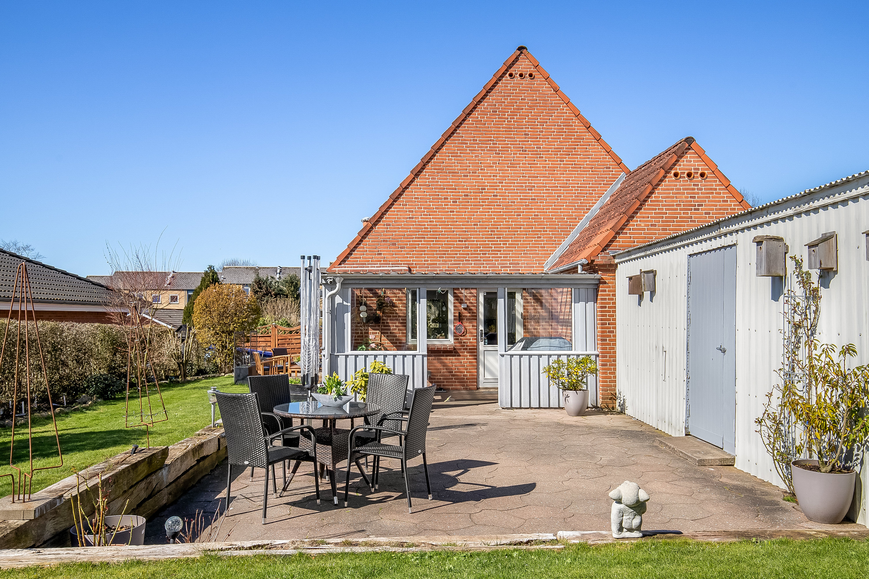 Fremhævet terrasse billede i fuldskærmstilstand. Billede af Anemonevej 6, 6000 Kolding