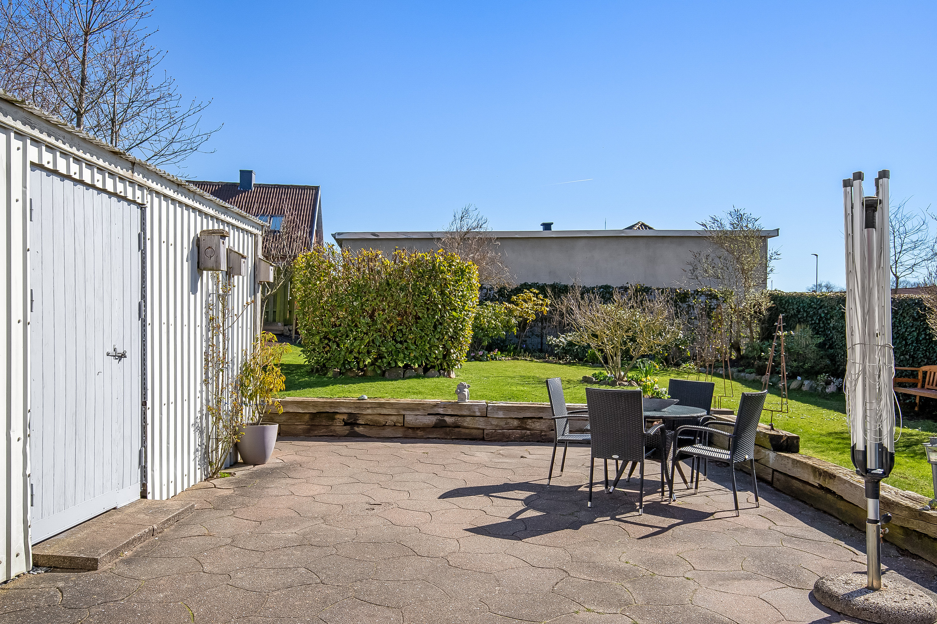 Fremhævet terrasse billede i fuldskærmstilstand. Billede af Anemonevej 6, 6000 Kolding