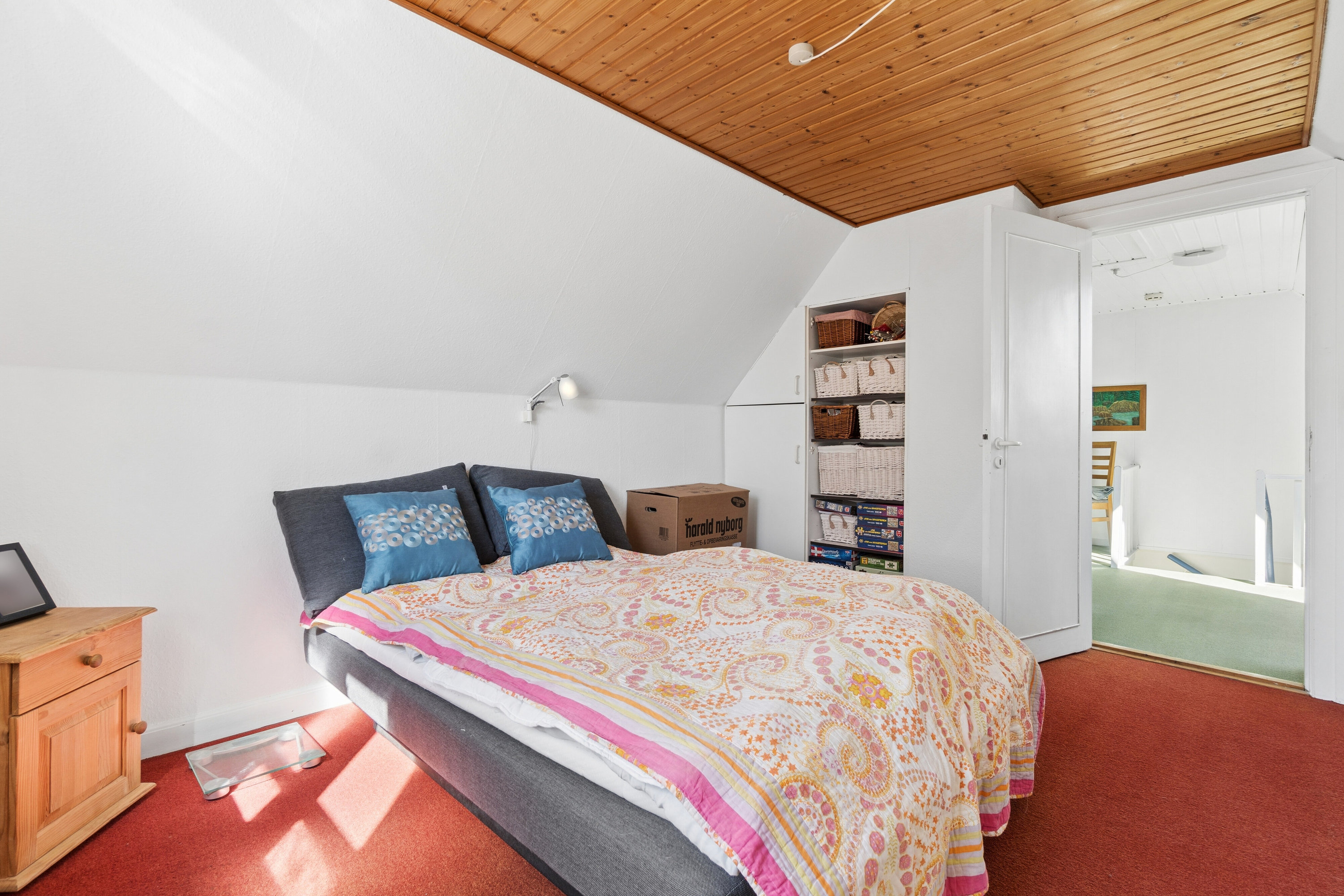 Fremhævet soveværelse billede i fuldskærmstilstand. Billede af Møllegade 17, 3700 Rønne