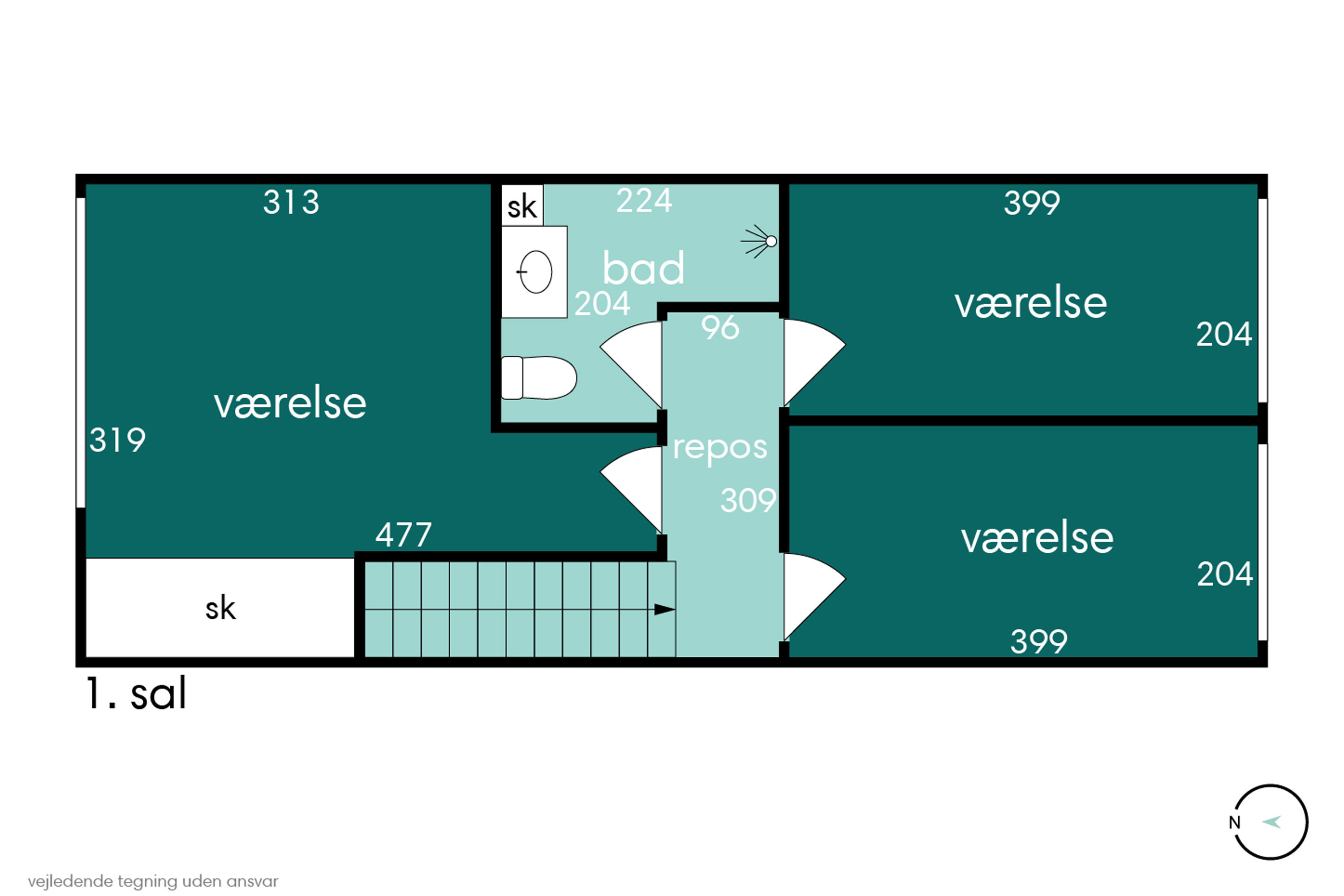 Plantegninger billede af Nålemagervej 34, 8920 Randers NV